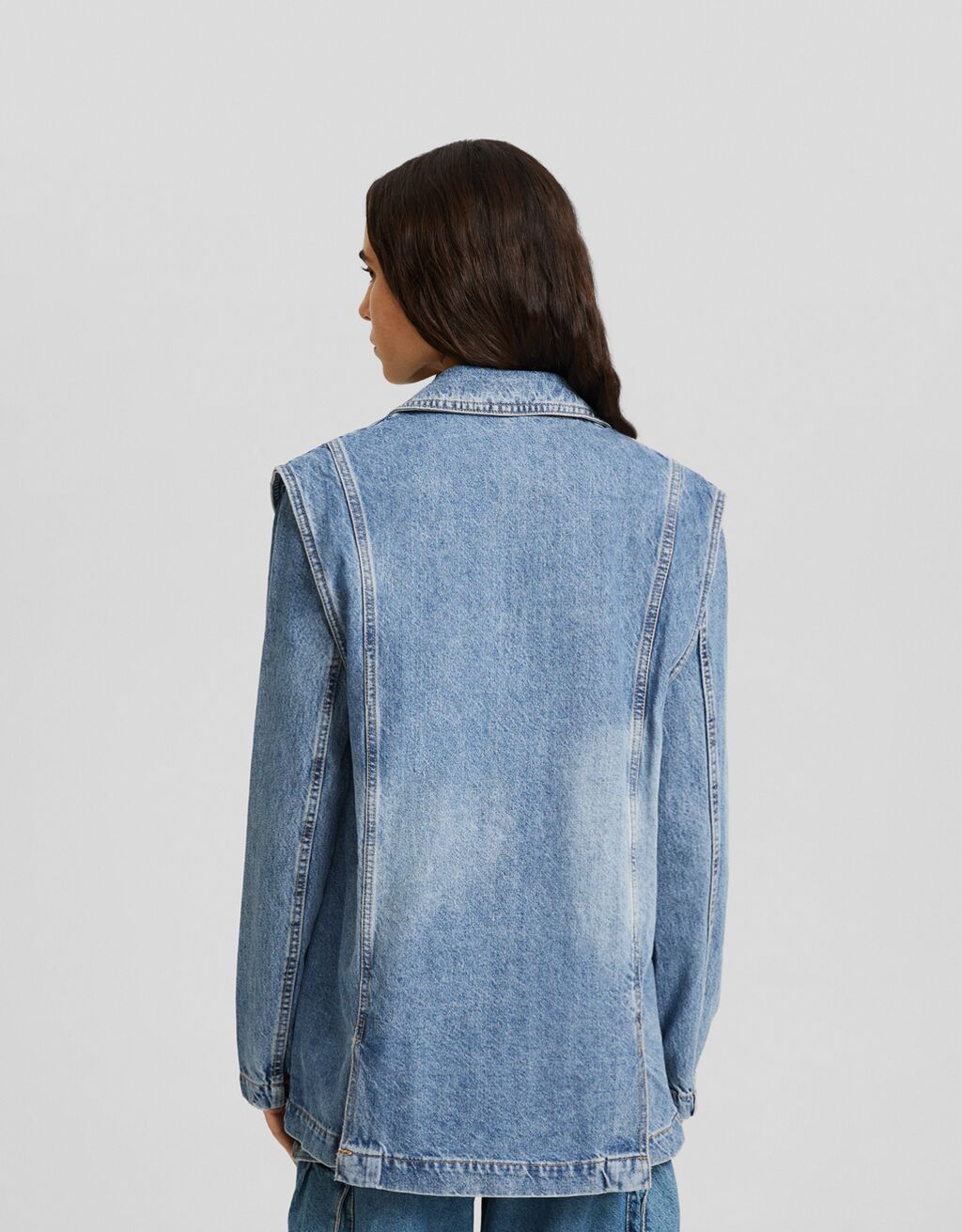 Blazer denim desmontable
