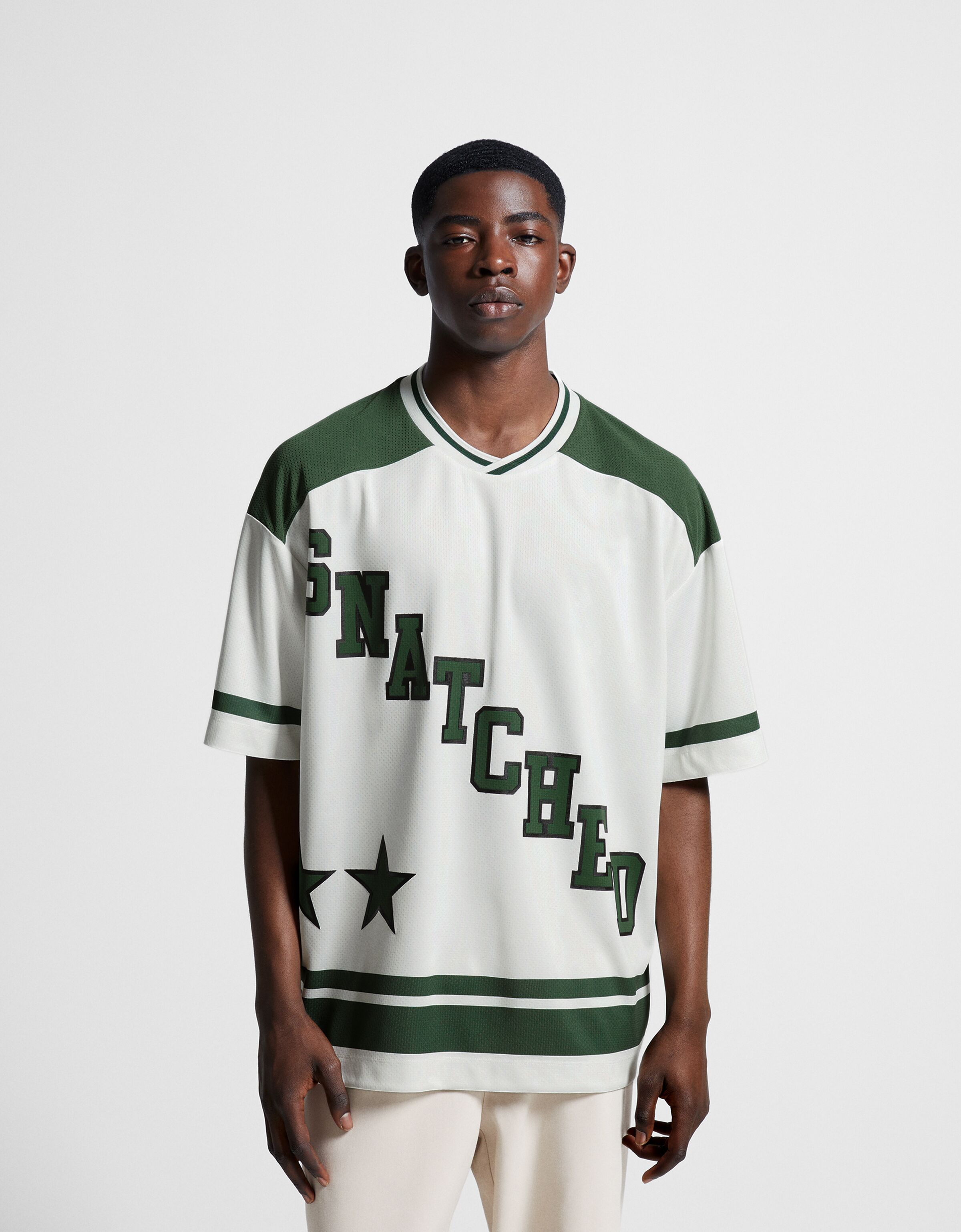 Camiseta manga corta extra loose fit mesh