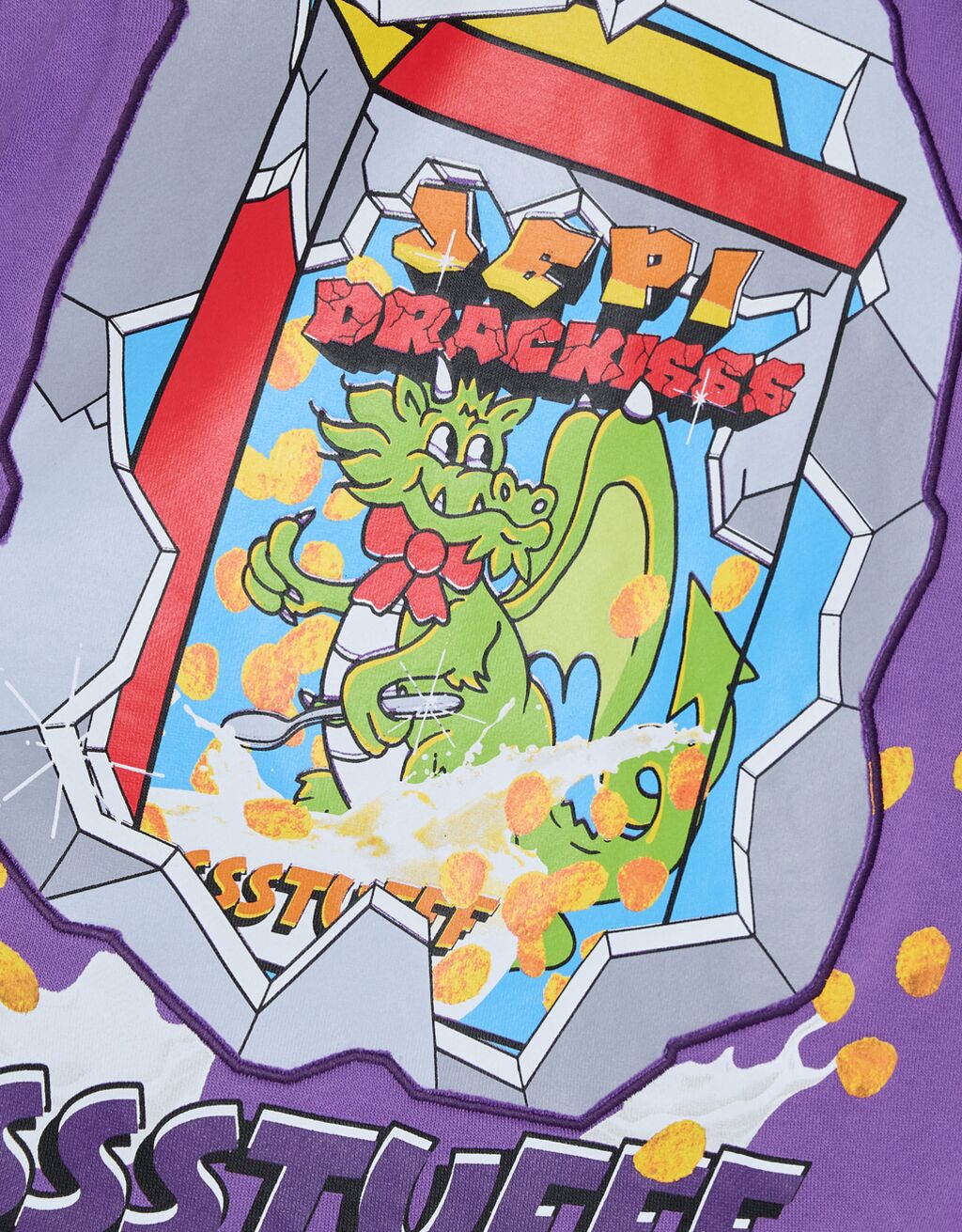 Sudadera SSSTUFFF X BERSHKA capucha print sorpresa