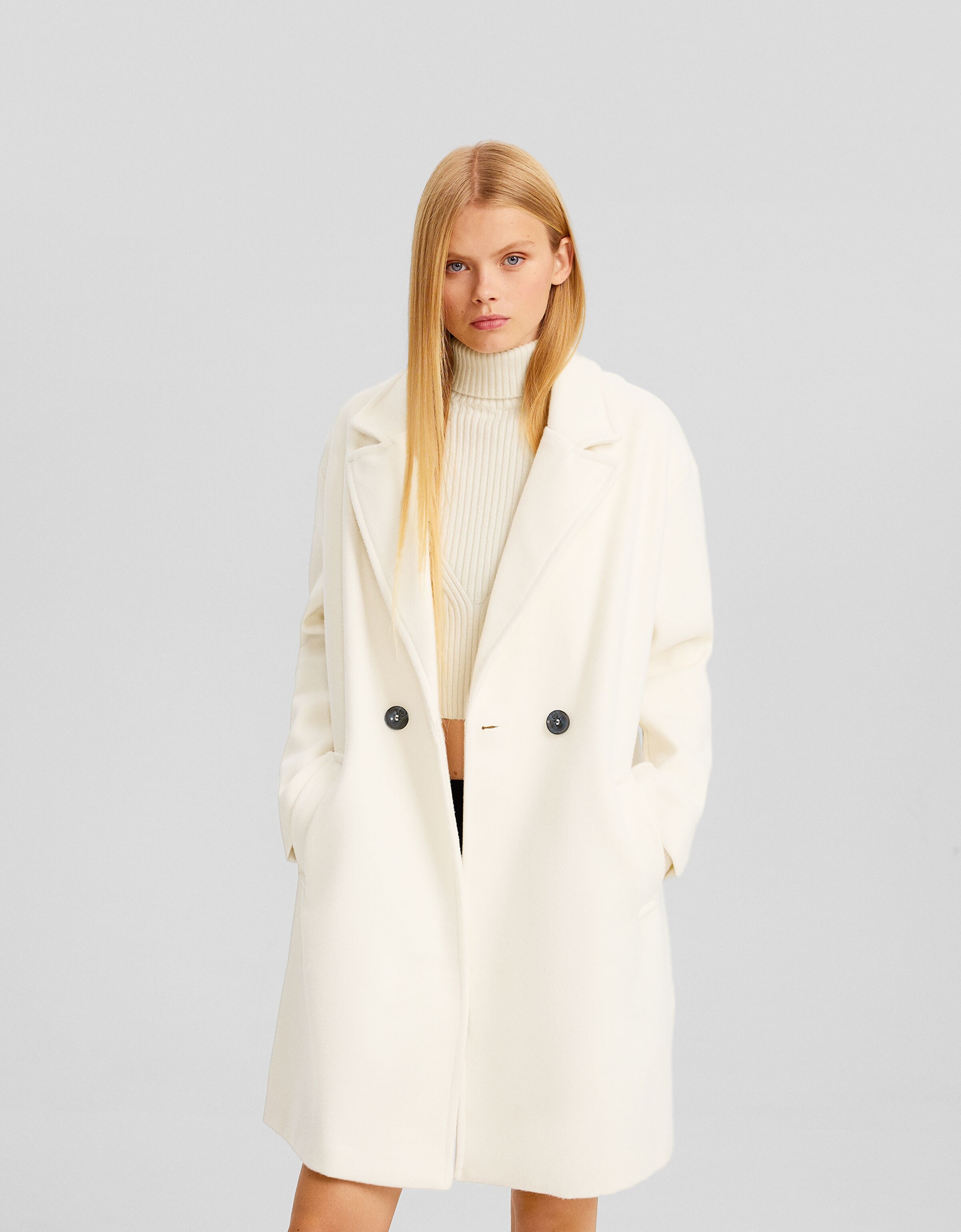 Abrigo cruzado soft doble botonadura