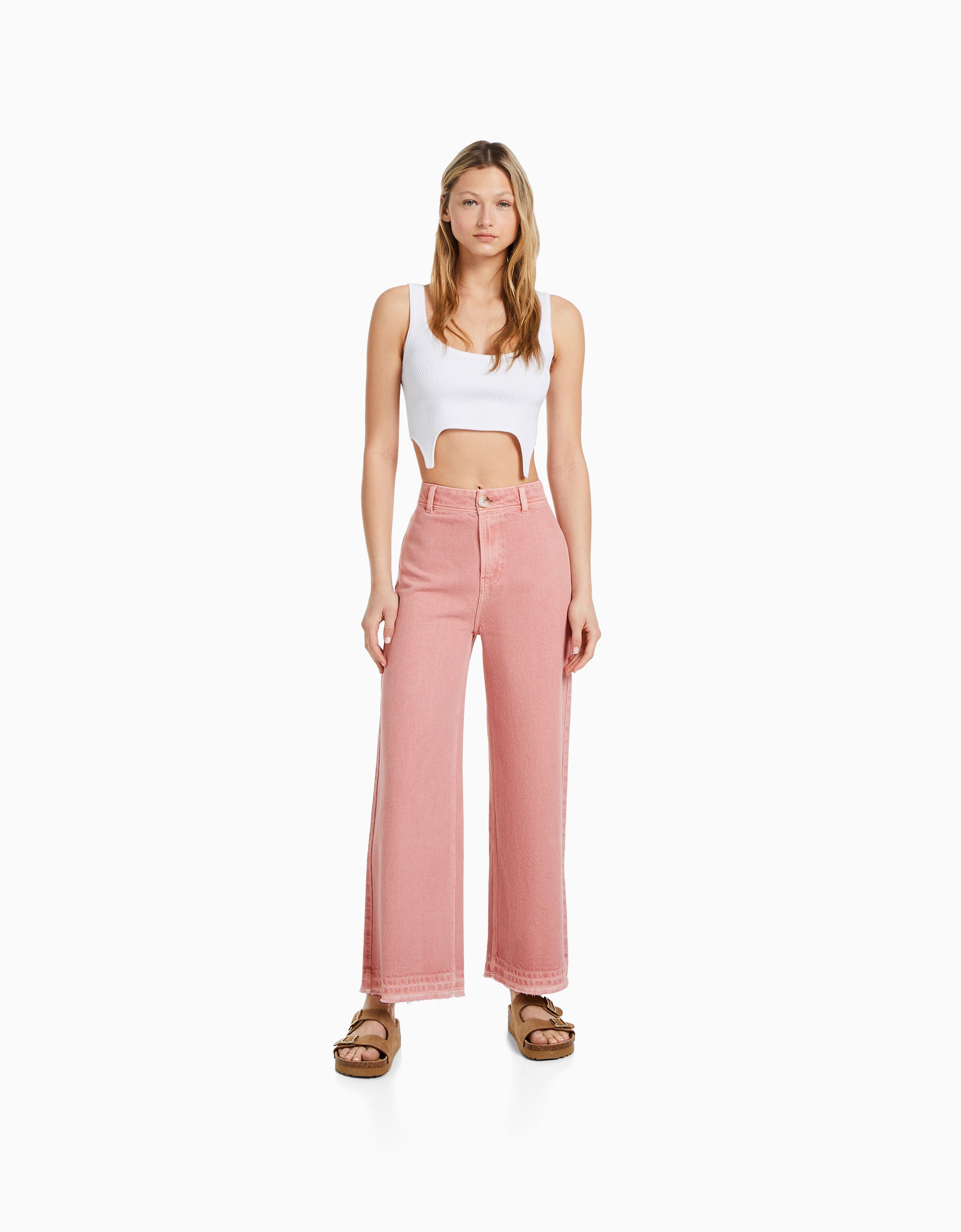 Pantalón culotte algodón