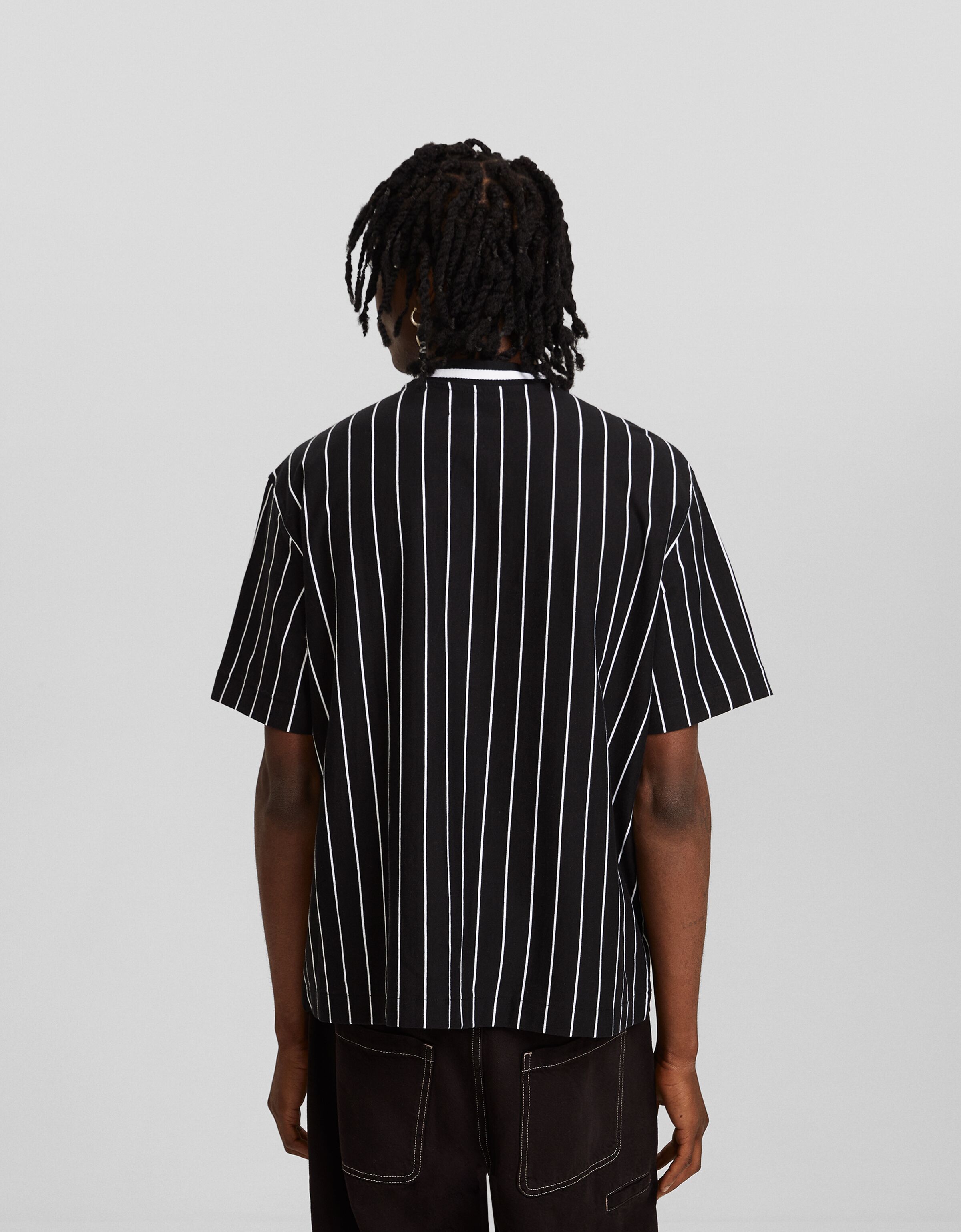 Camisa manga corta beisbolera