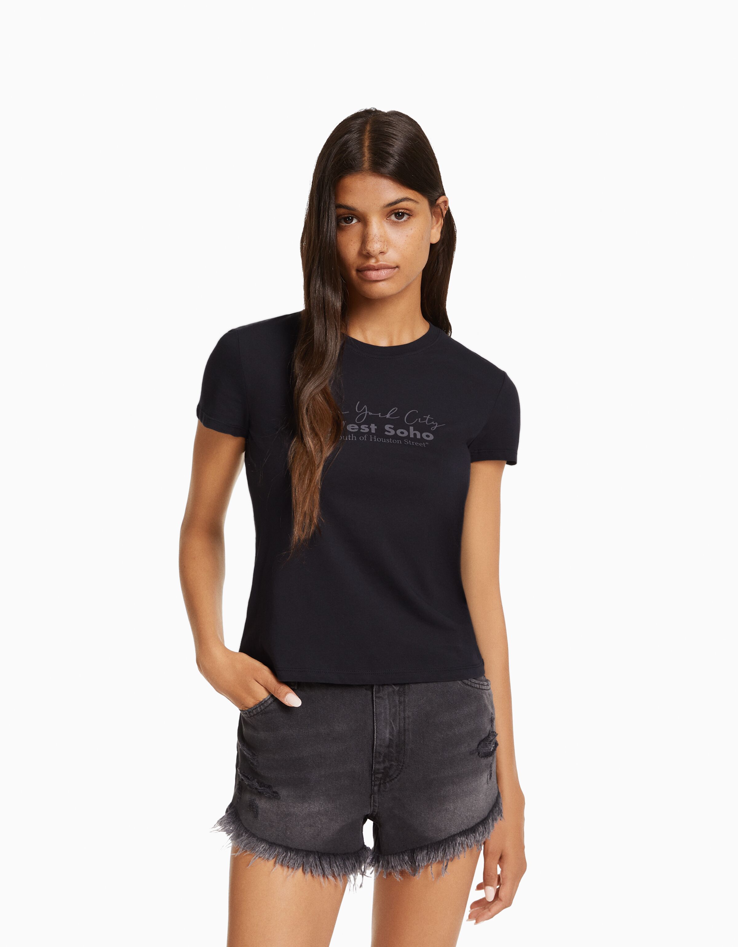 Camiseta manga corta print