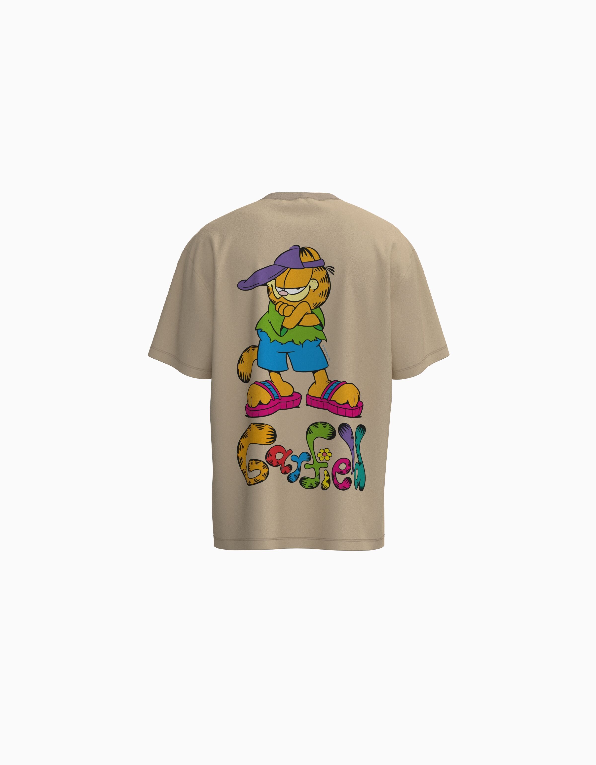 Camiseta Garfield manga corta boxy fit print