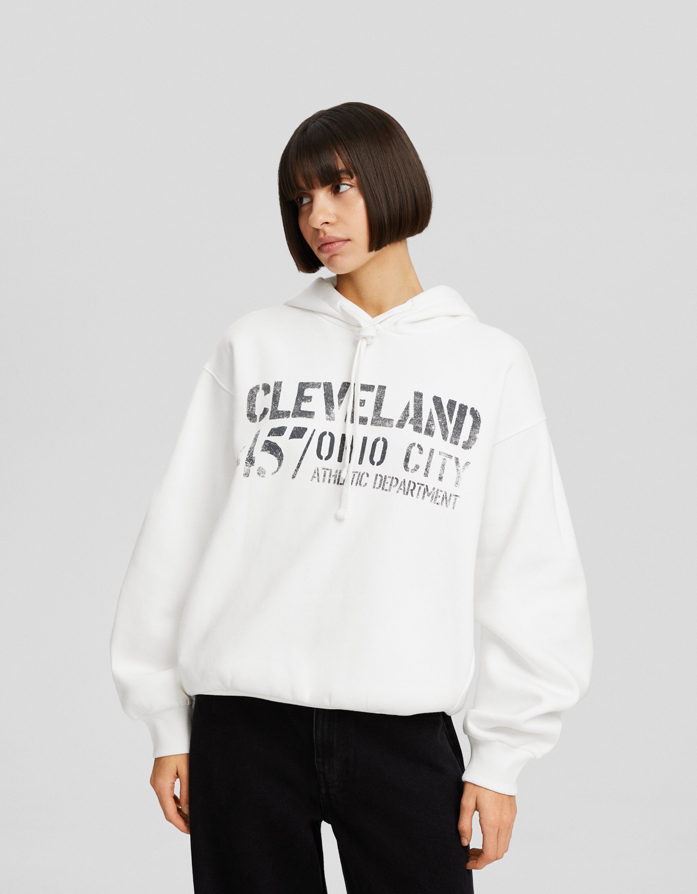 Sudadera capucha print