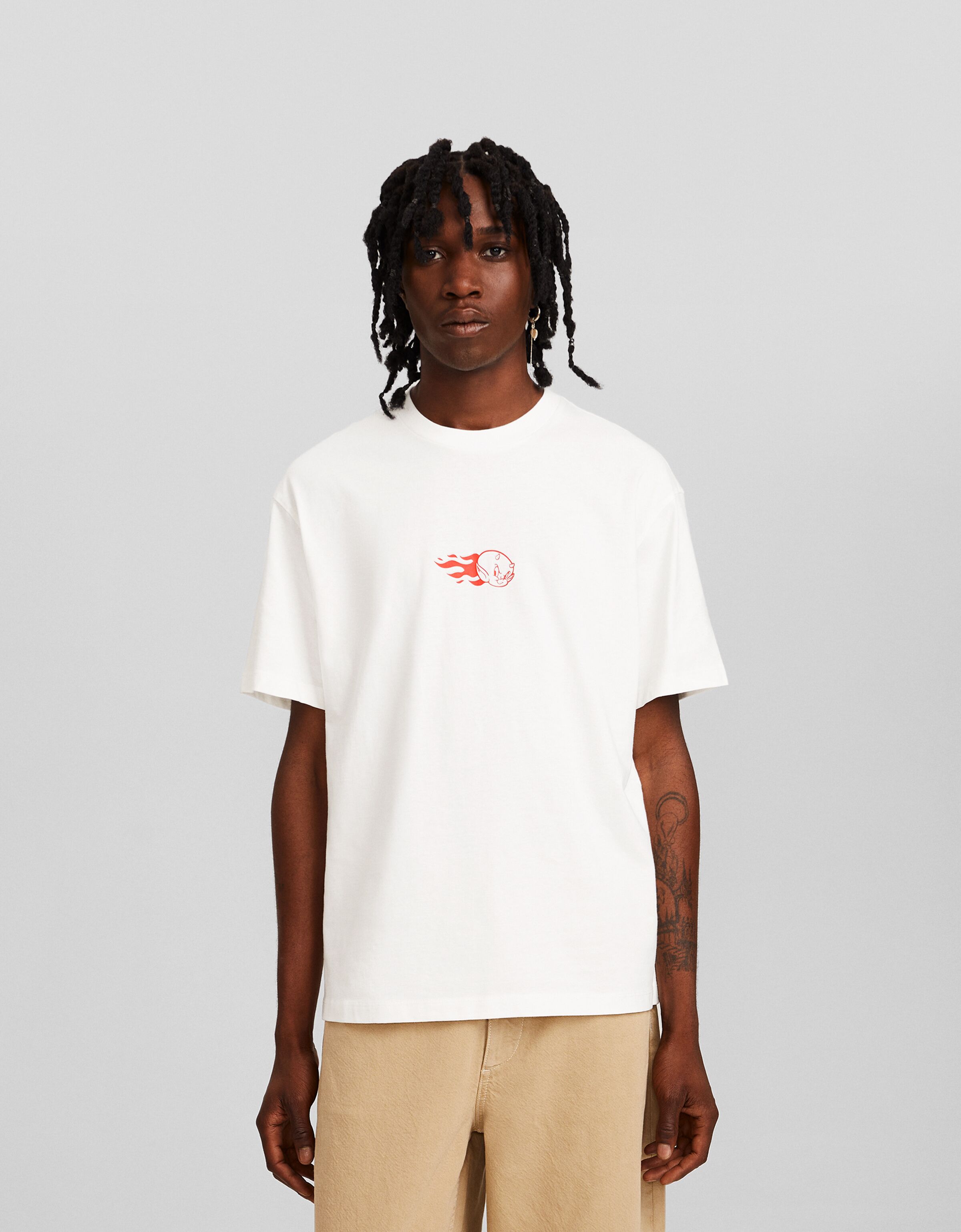 Camiseta Hot Stuff manga corta boxy fit print