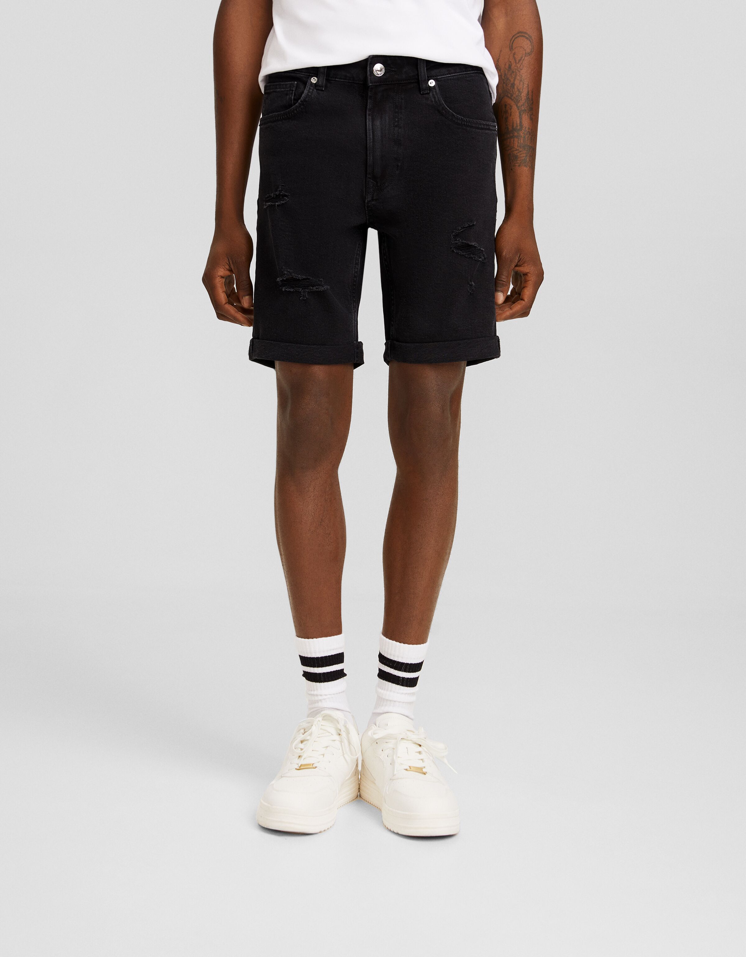 Bermuda skinny rotos