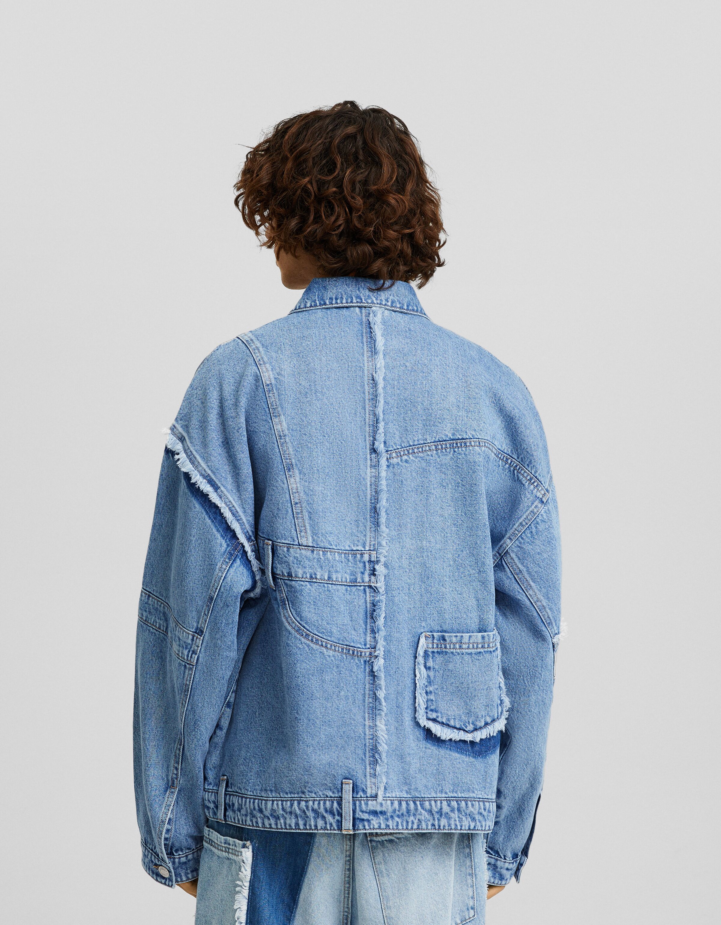 Cazadora patch denim