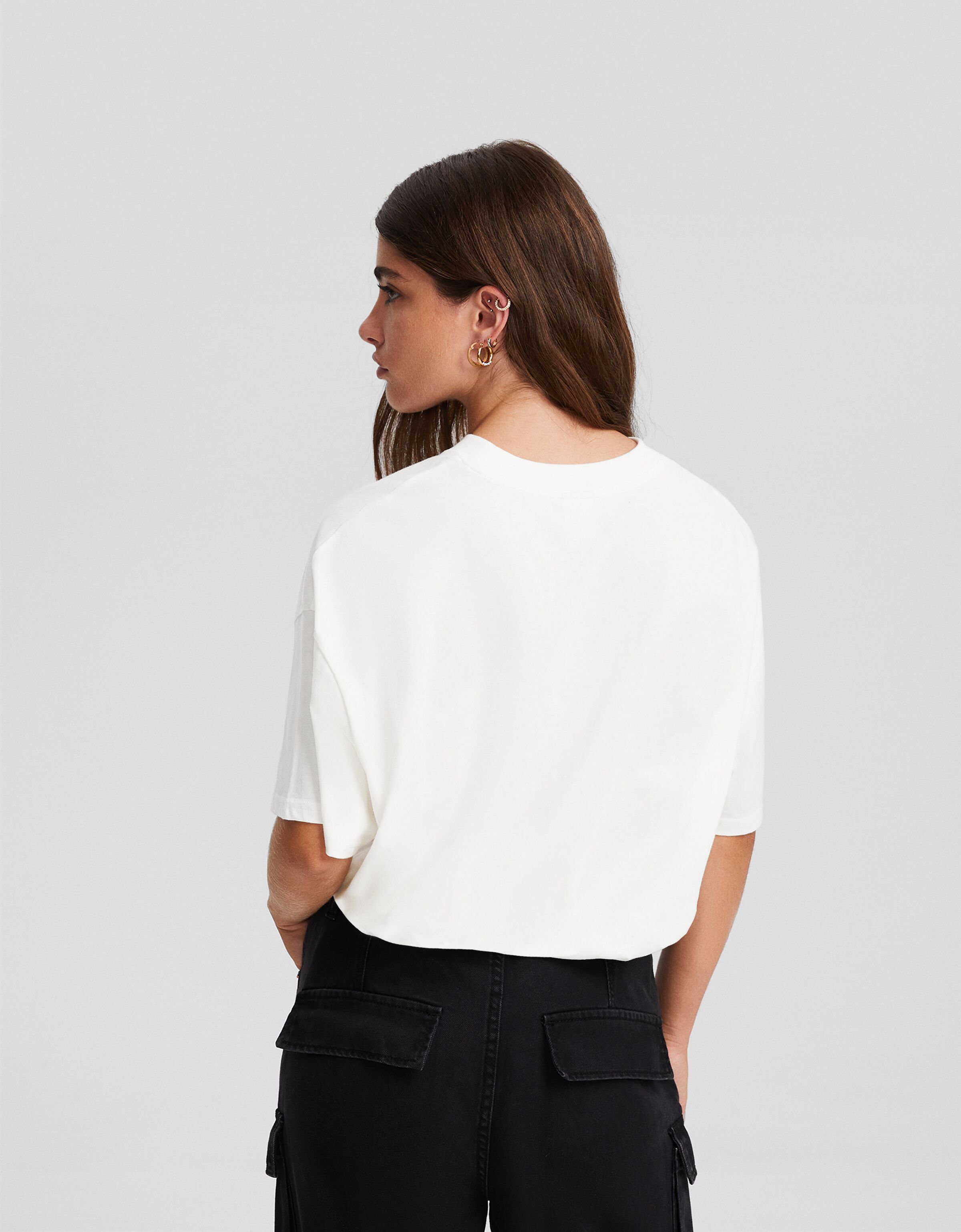 Camiseta manga corta print calavera