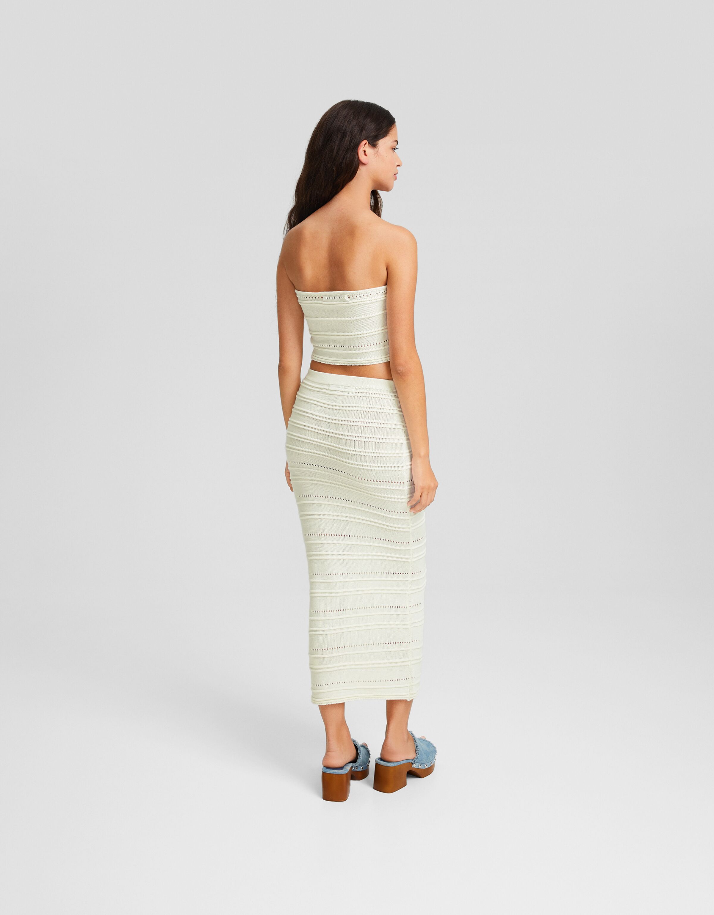 Top bandeau punto calados