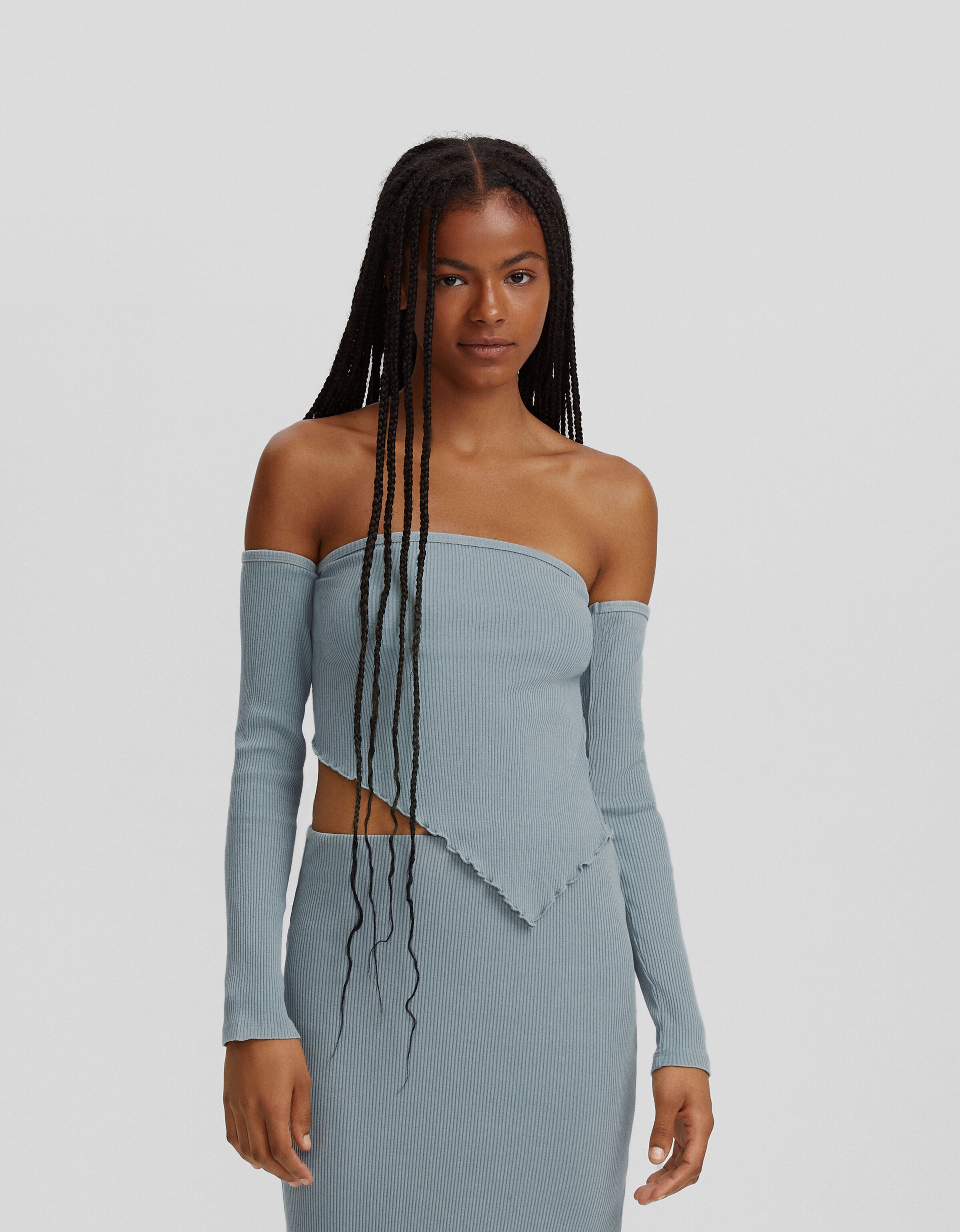 Camiseta manga larga bardot