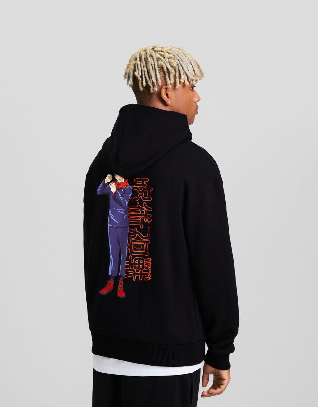 Sudadera Jujutsu Kaisen capucha print