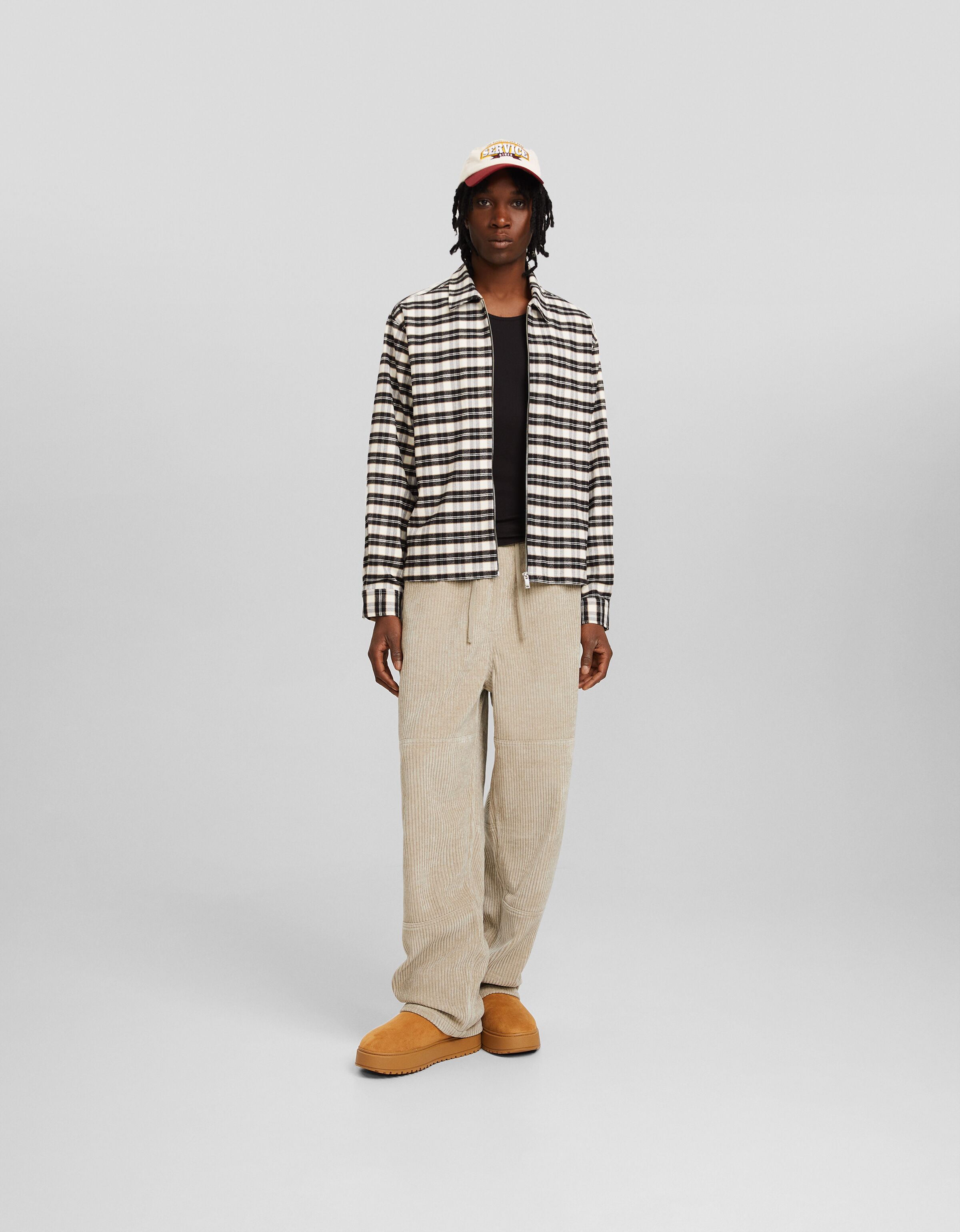 Pantalón skater fit chenilla