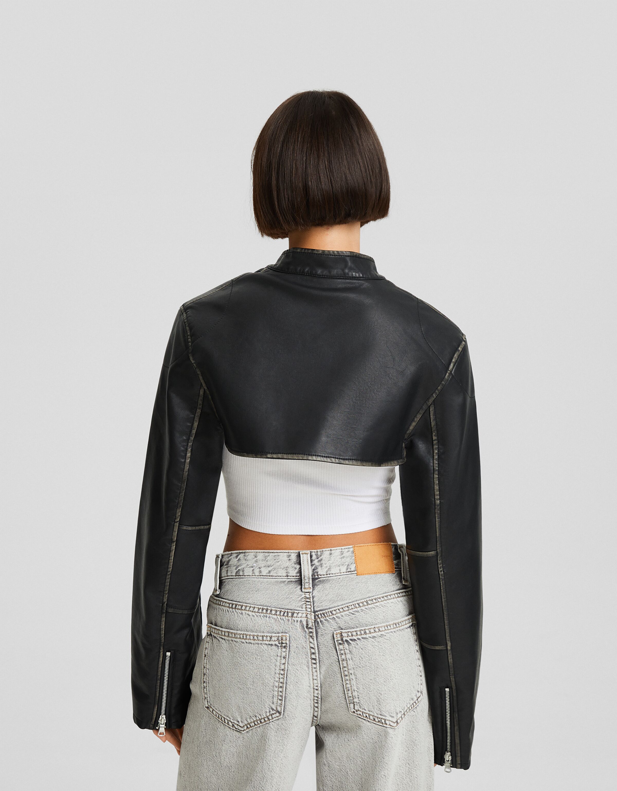 Manguitos efecto piel desgastada