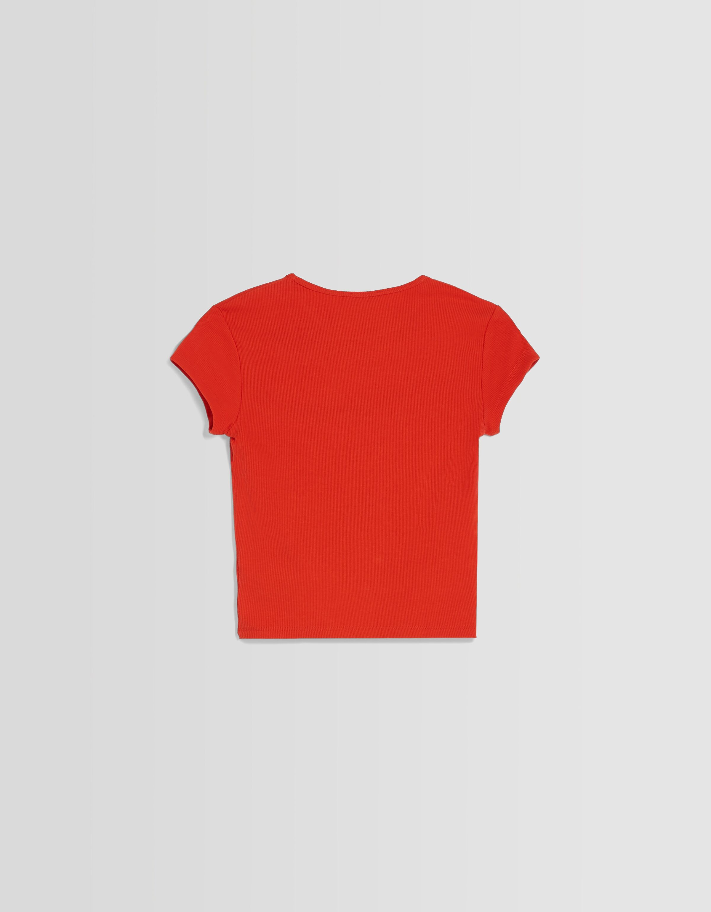 Camiseta manga corta rib