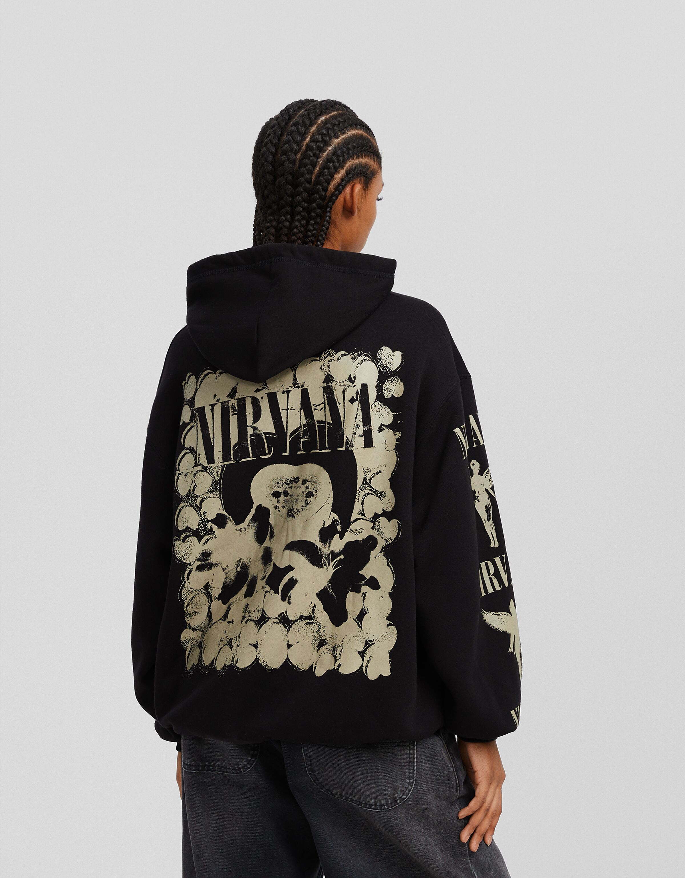 Sudadera Nirvana capucha print