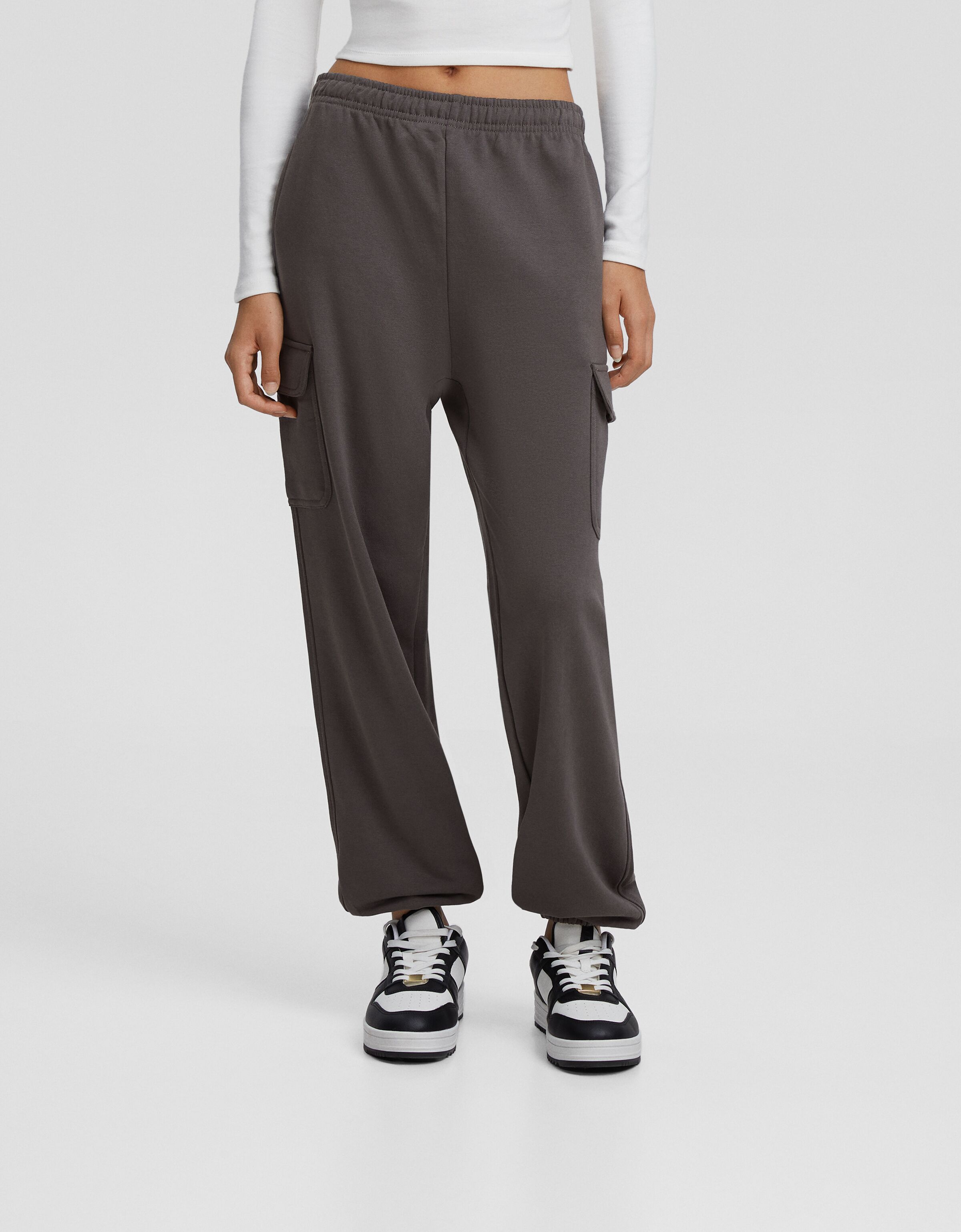 Pantalón jogger felpa cargo
