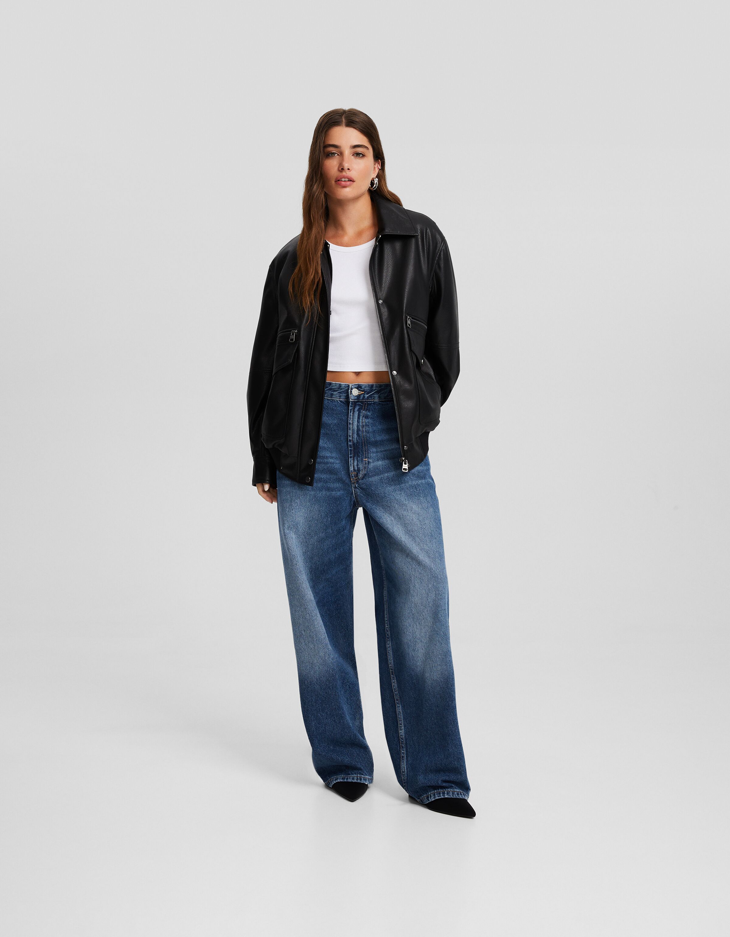 Jeans skater fit efecto lavado