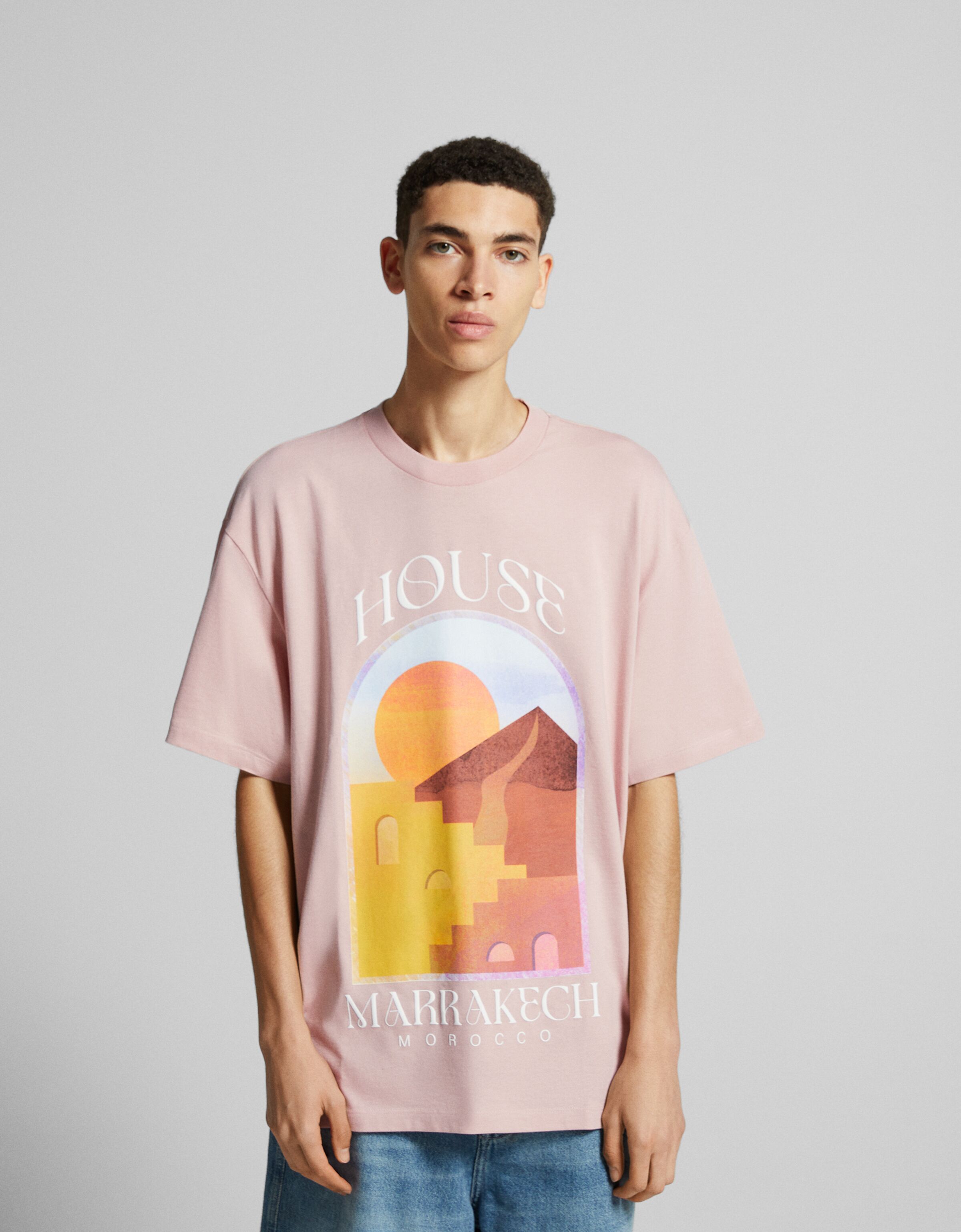 Camiseta manga corta boxy fit print Marrakech