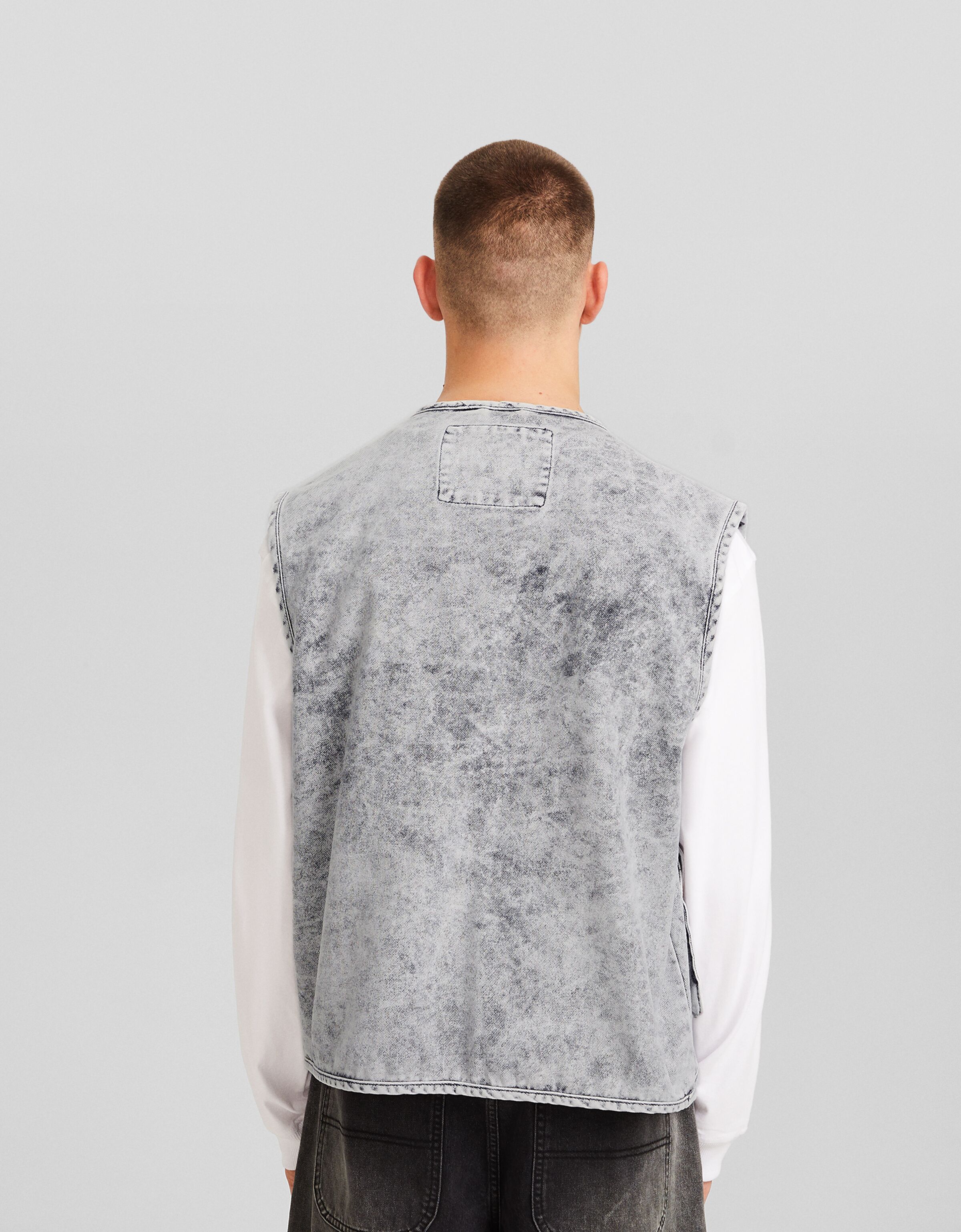 Chaleco utility efecto lavado