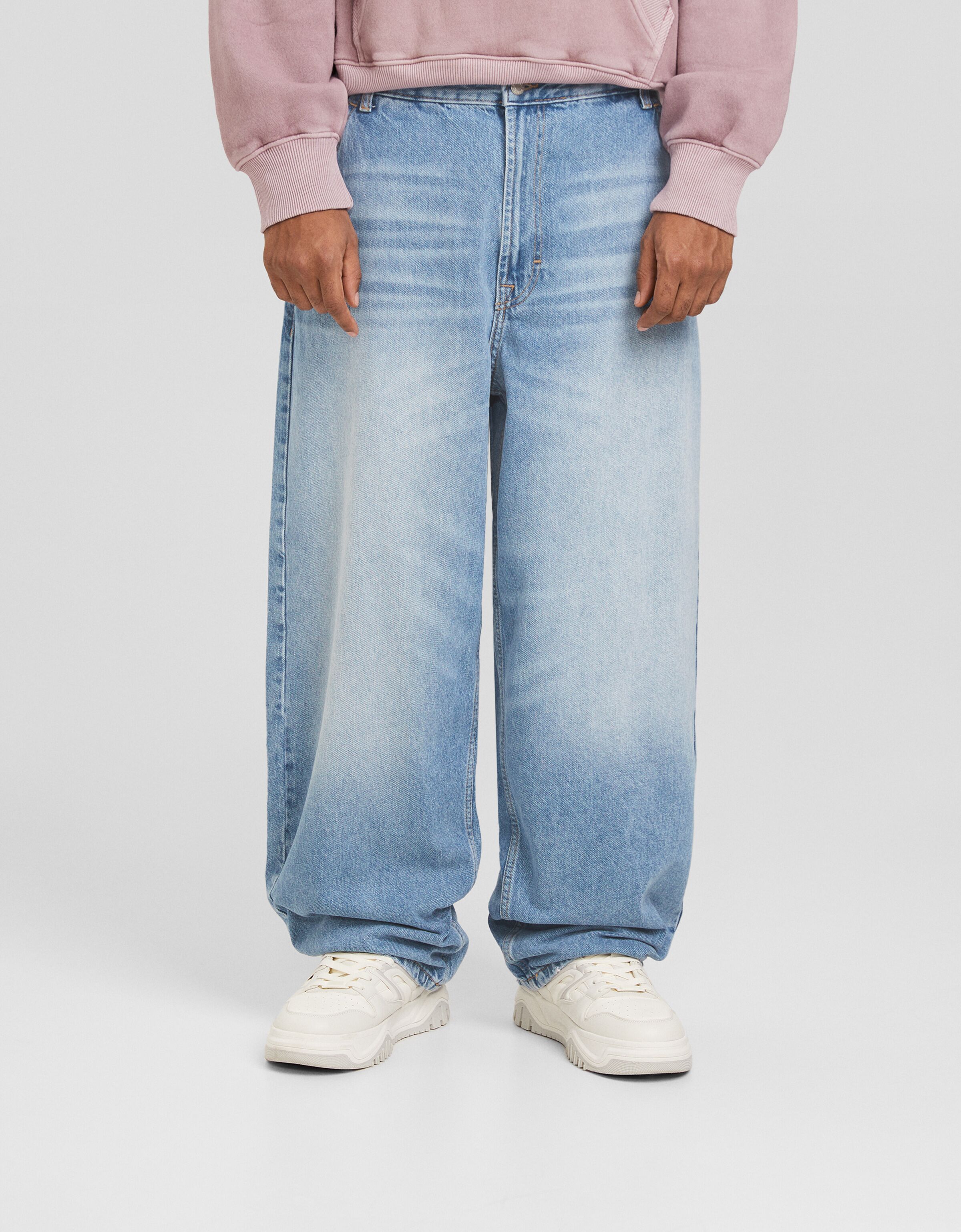 Jeans skater fit efecto lavado