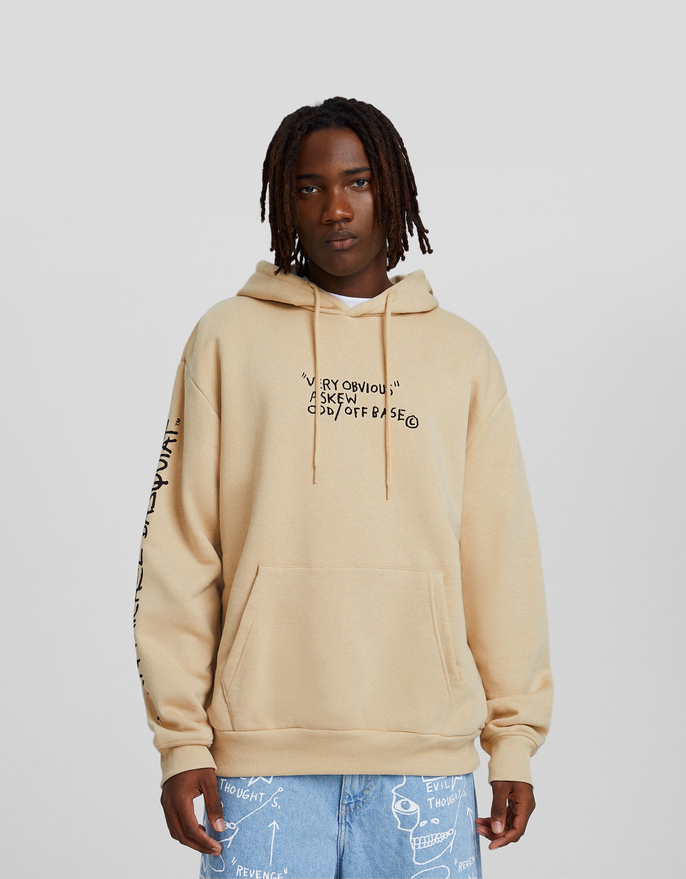 Sudadera capucha Jean-Michel Basquiat print
