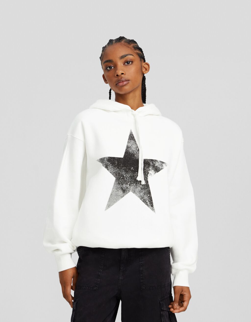 Sudadera capucha print