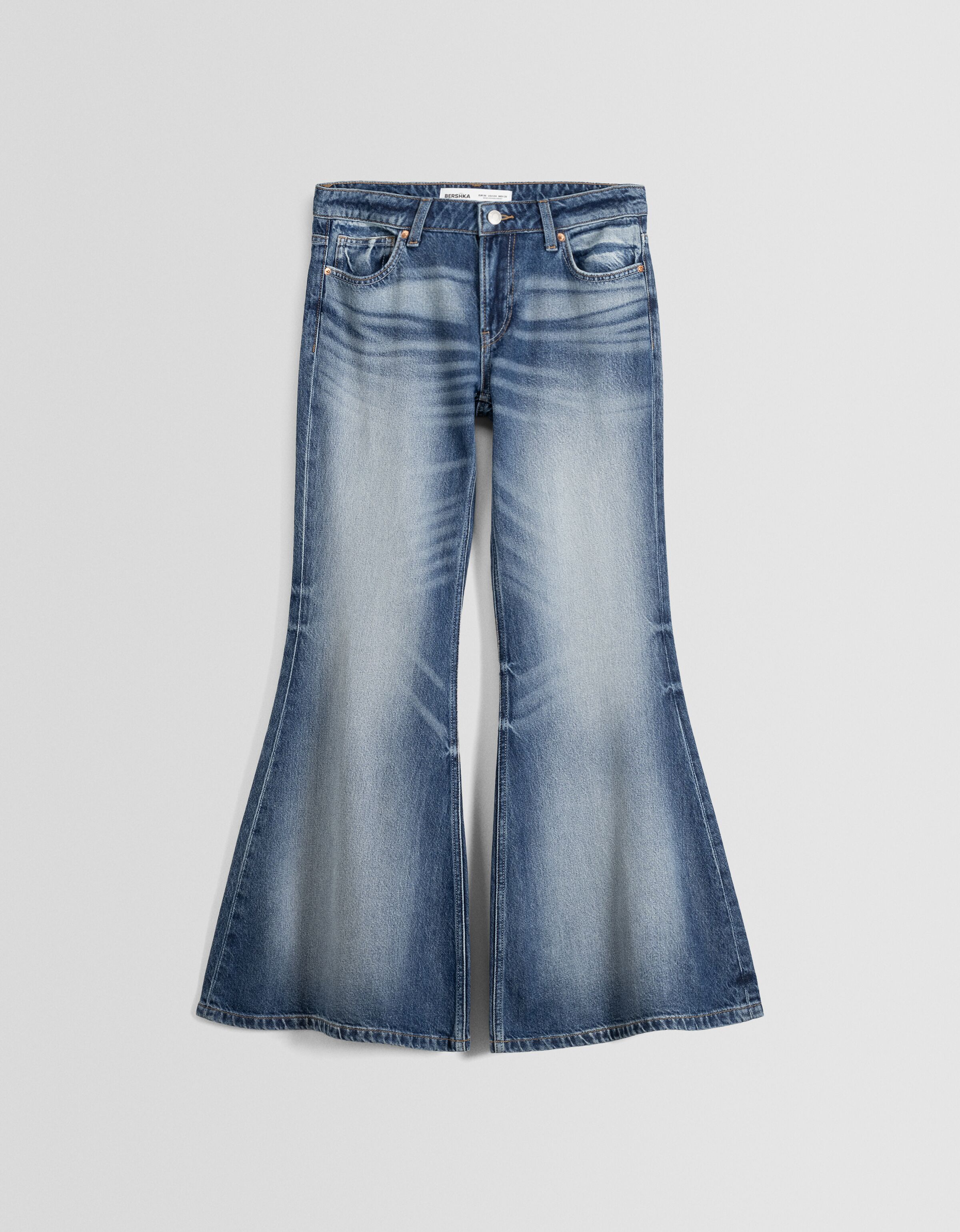Jeans 70s flare low waist