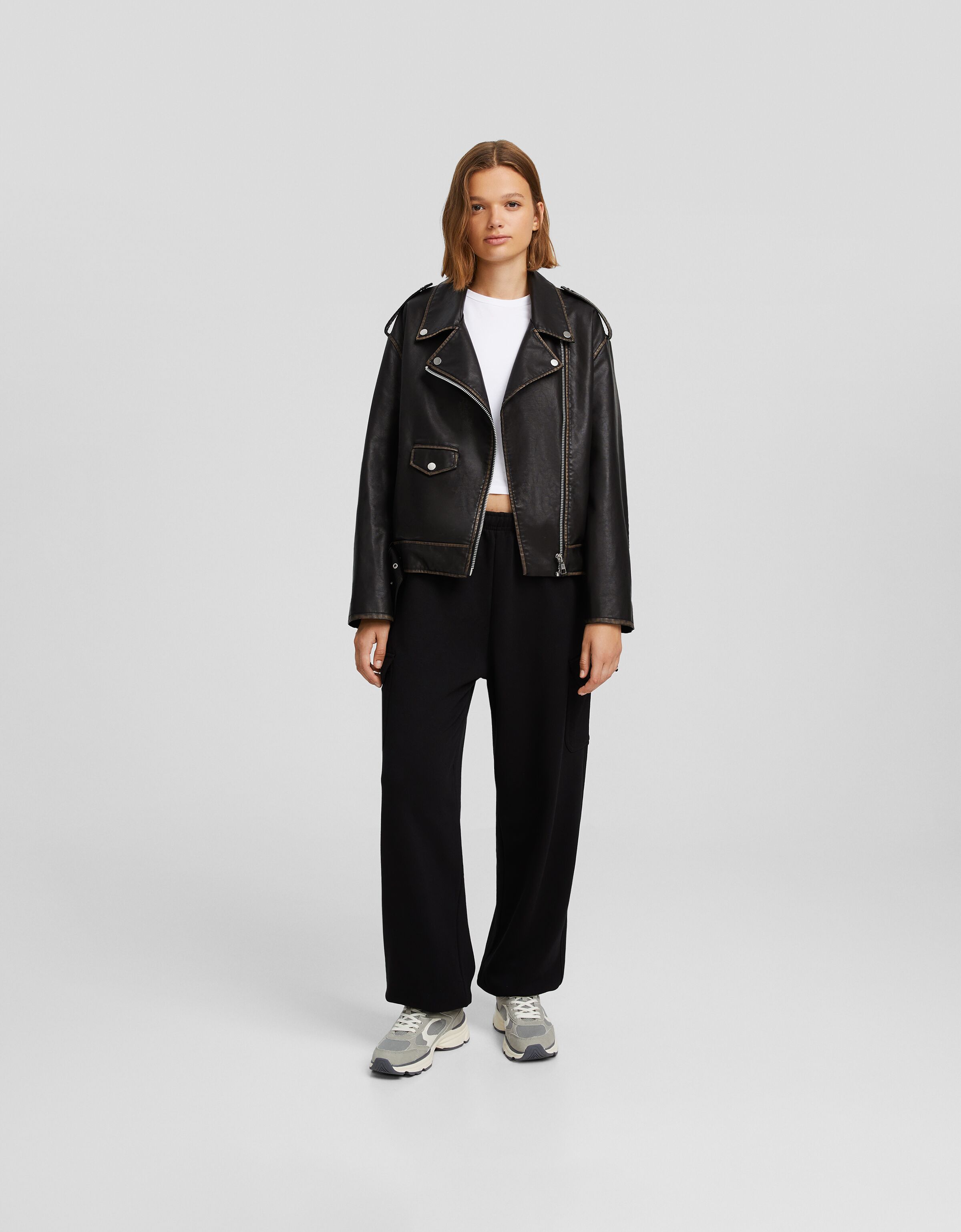 Pantalón jogger felpa cargo