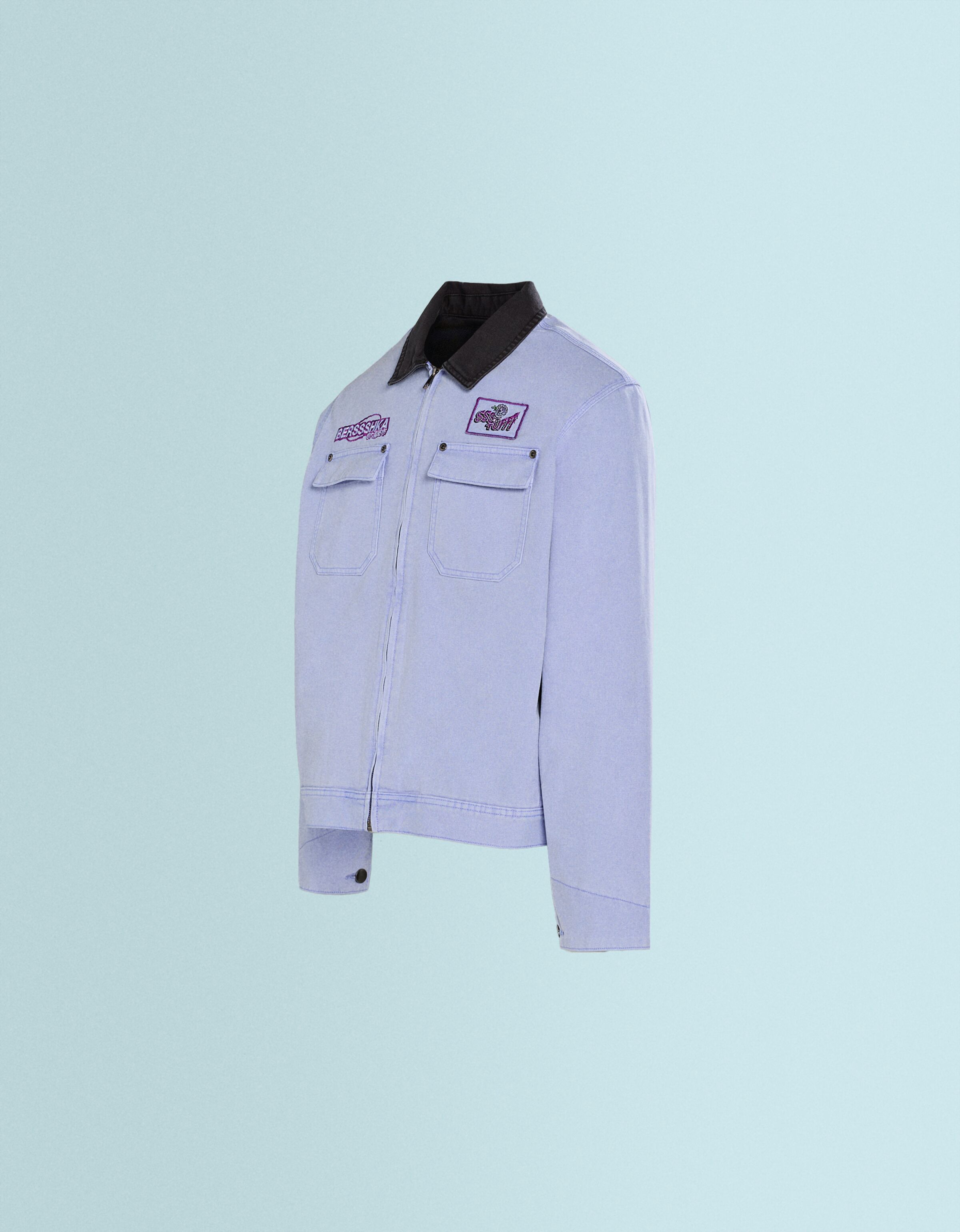 Sobrecamisa SSSTUFFF X BERSHKA acolchada bordado print