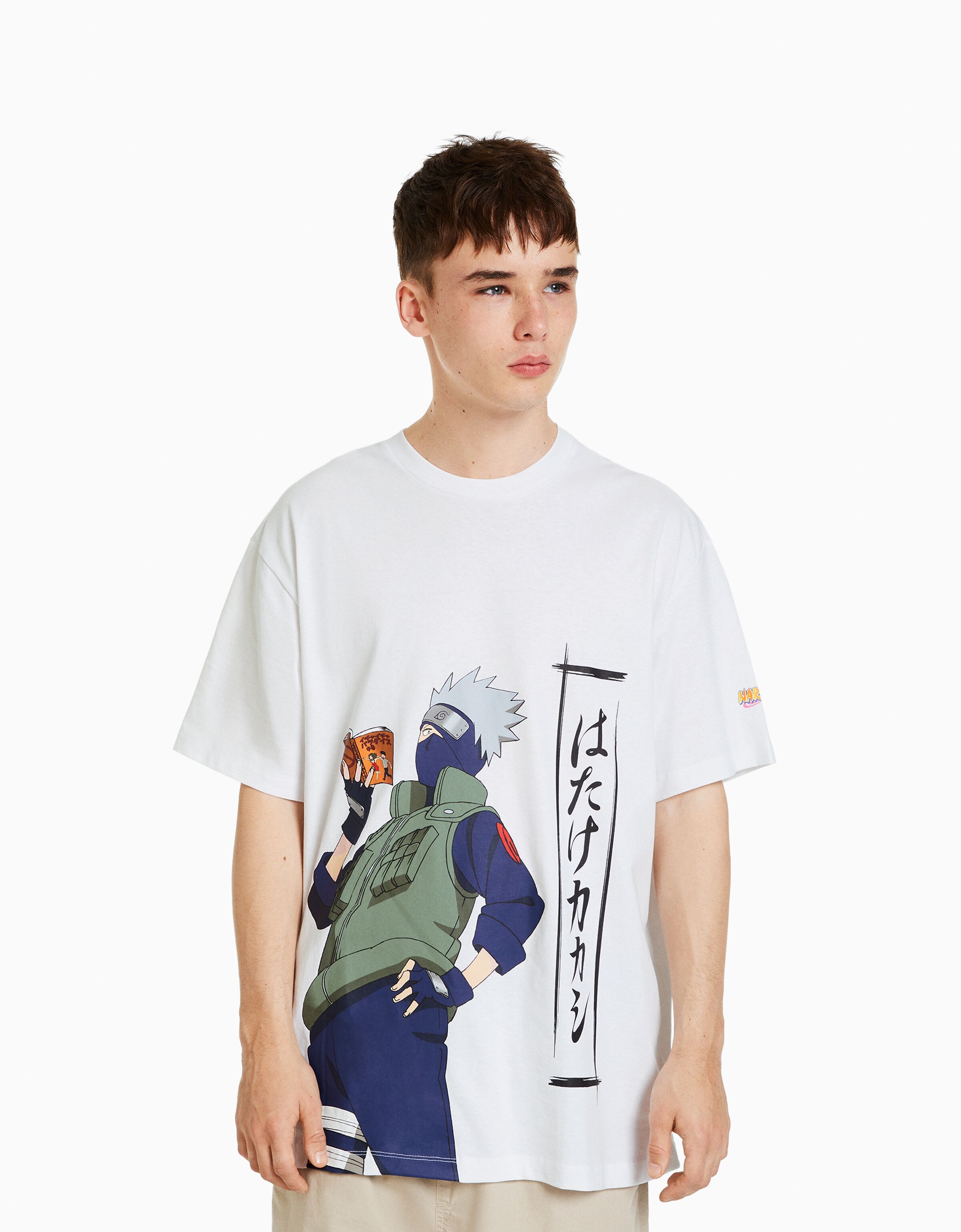 Camiseta Naruto manga corta boxy fit print