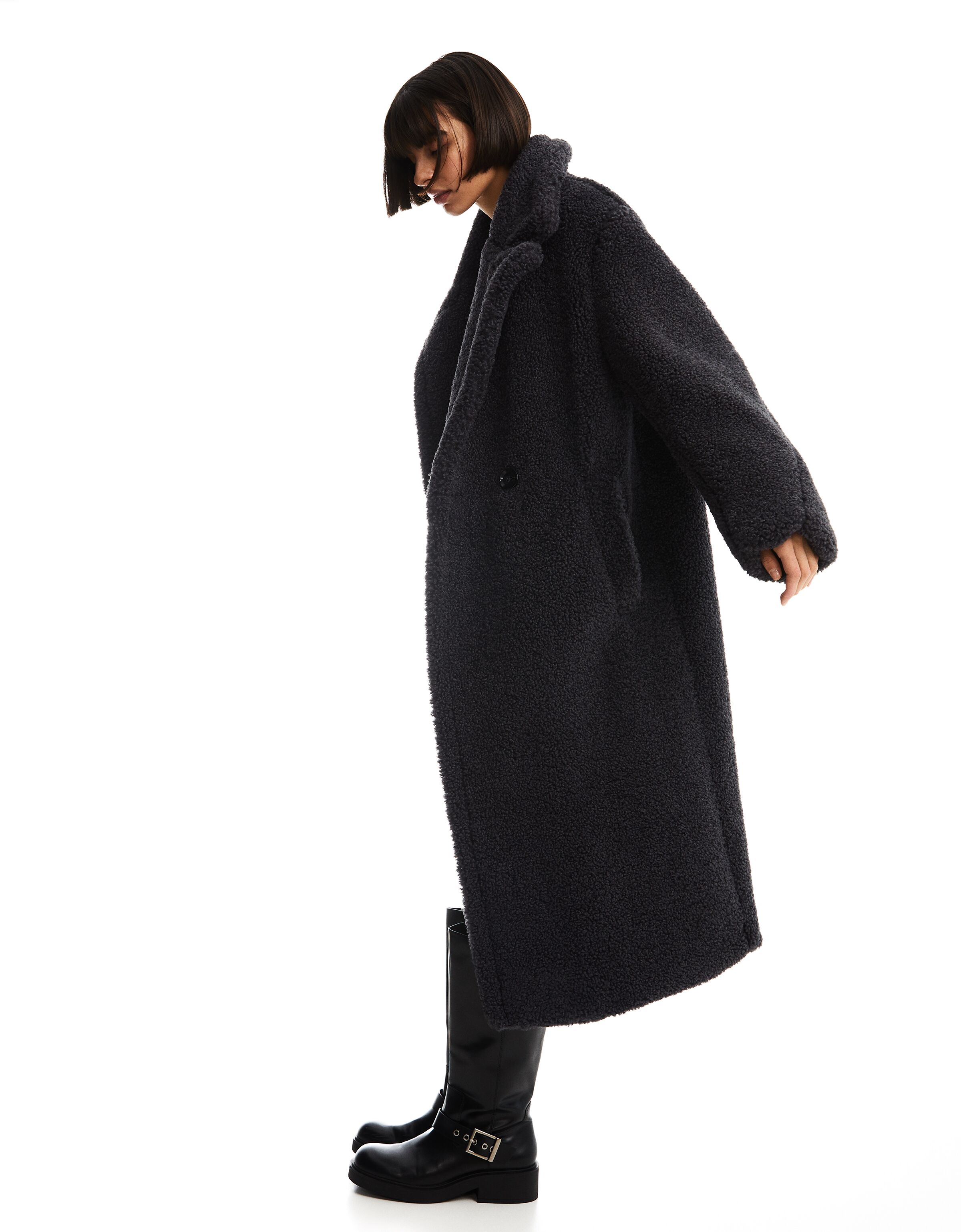 Abrigo largo borreguillo