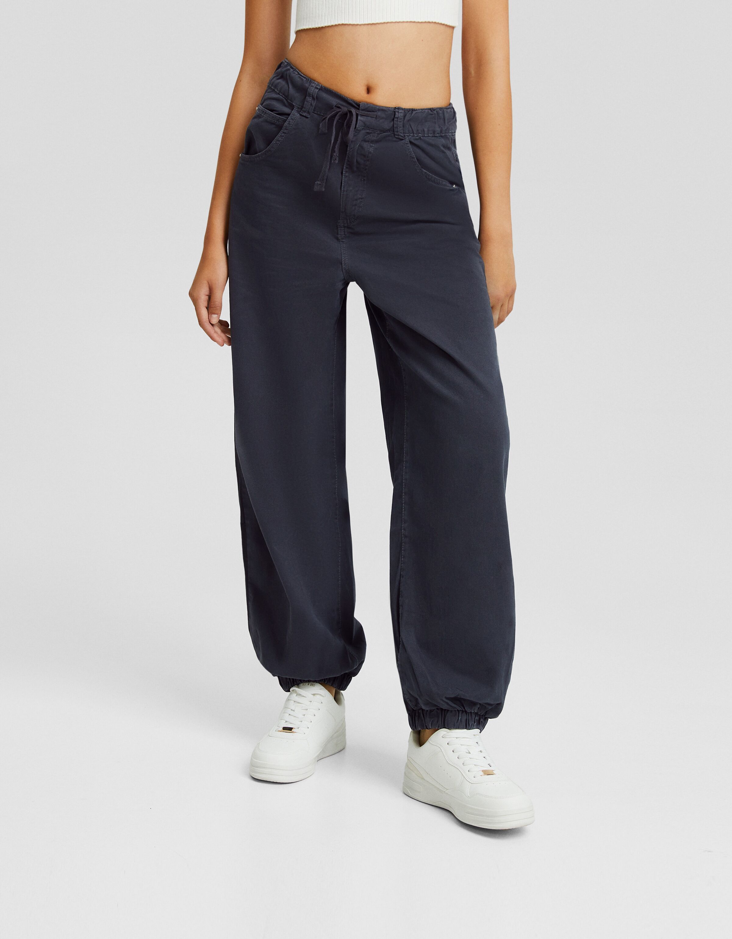 Pantalón jogger algodón cordón
