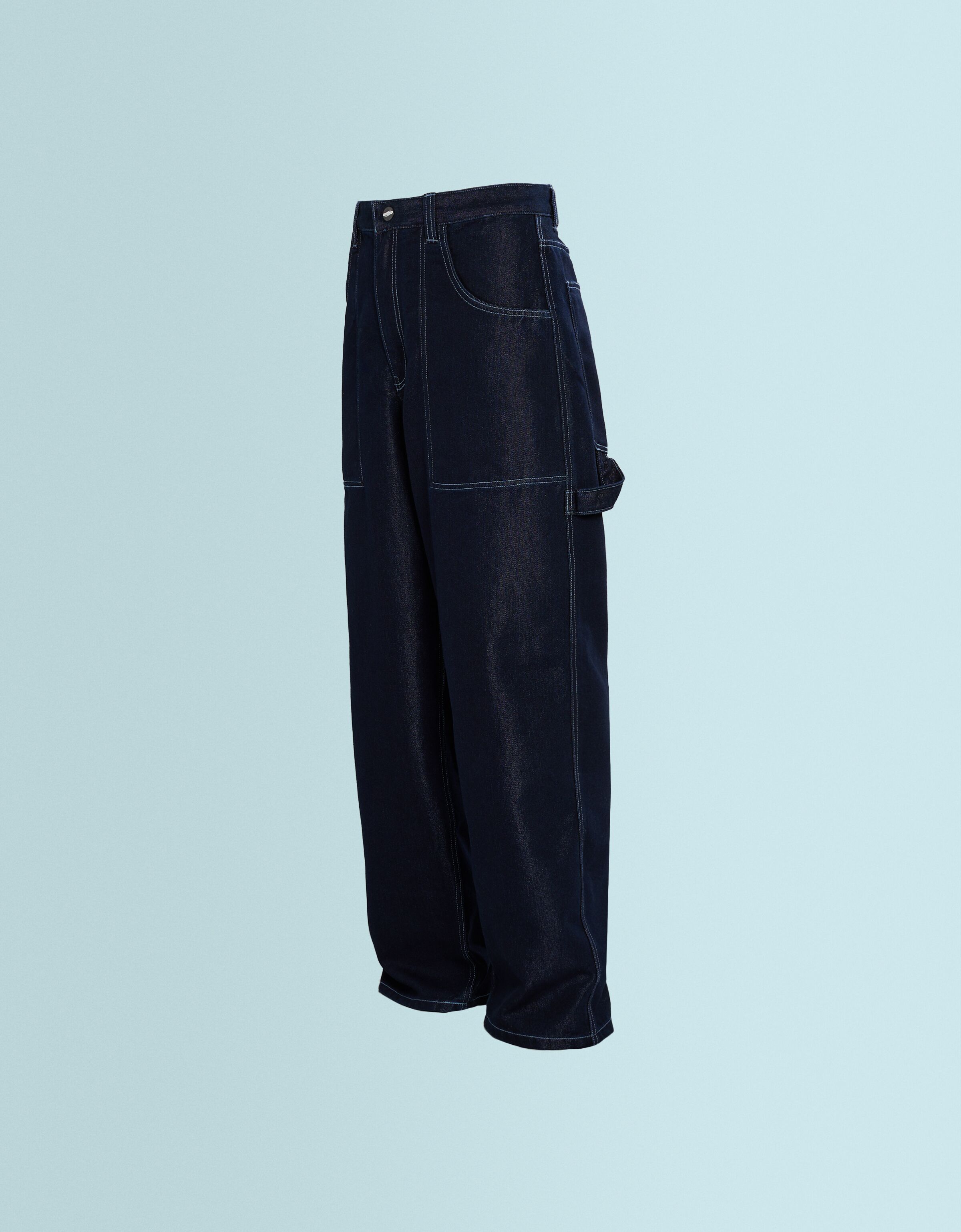 Jeans SSSTUFFF X BERSHKA skater fit reversible bordado