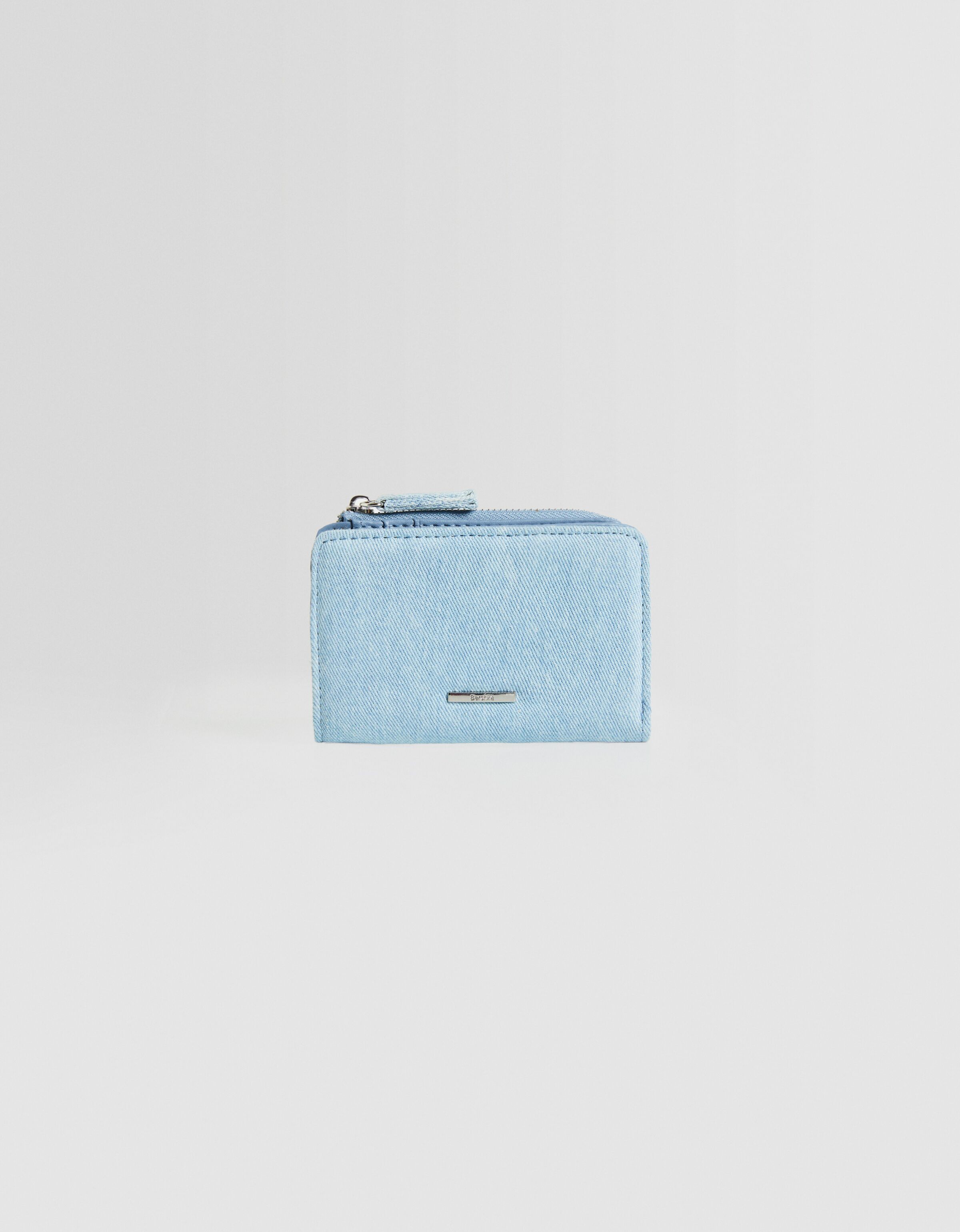 Monedero denim