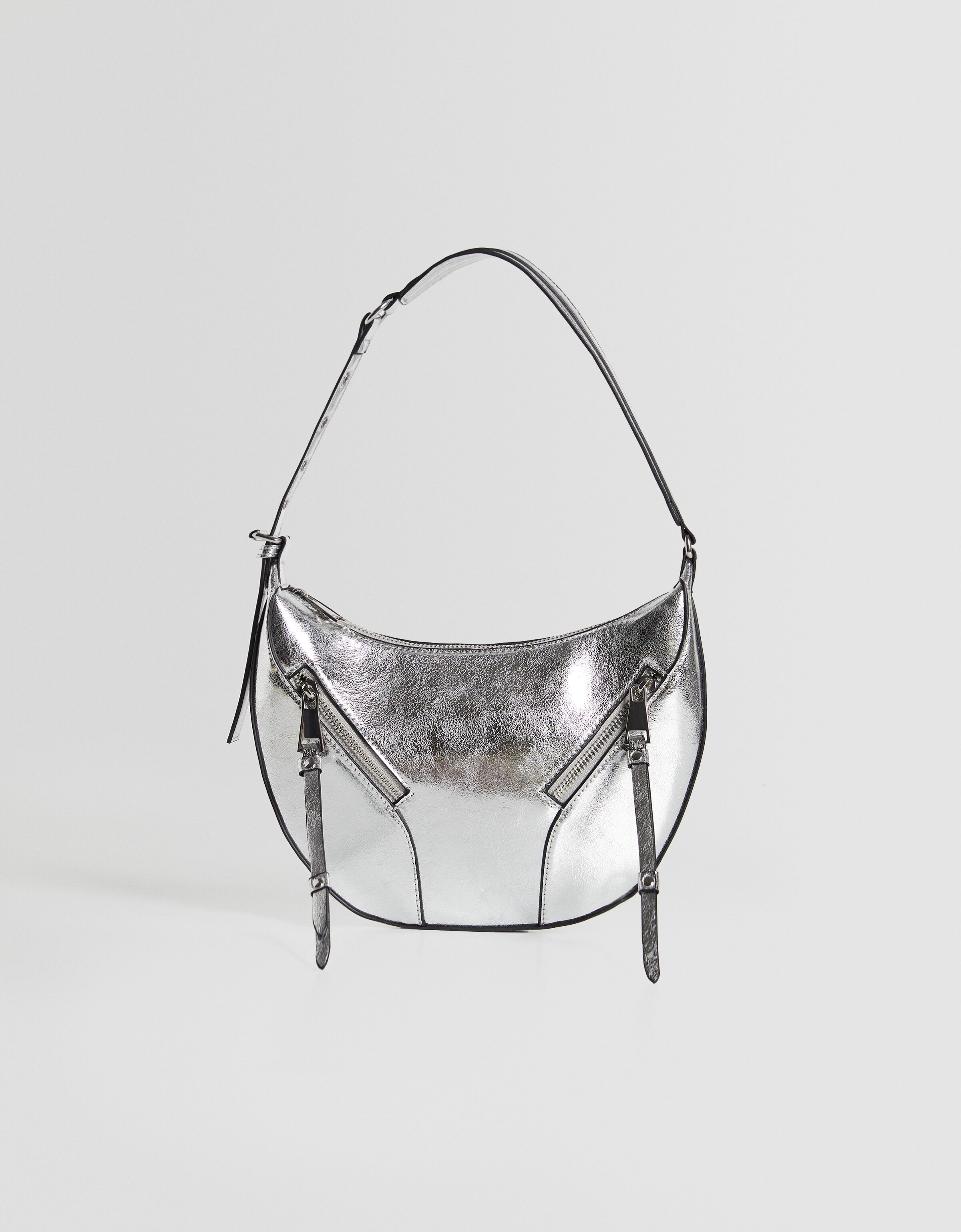 Bolso de hombro multiposición cadena cremalleras