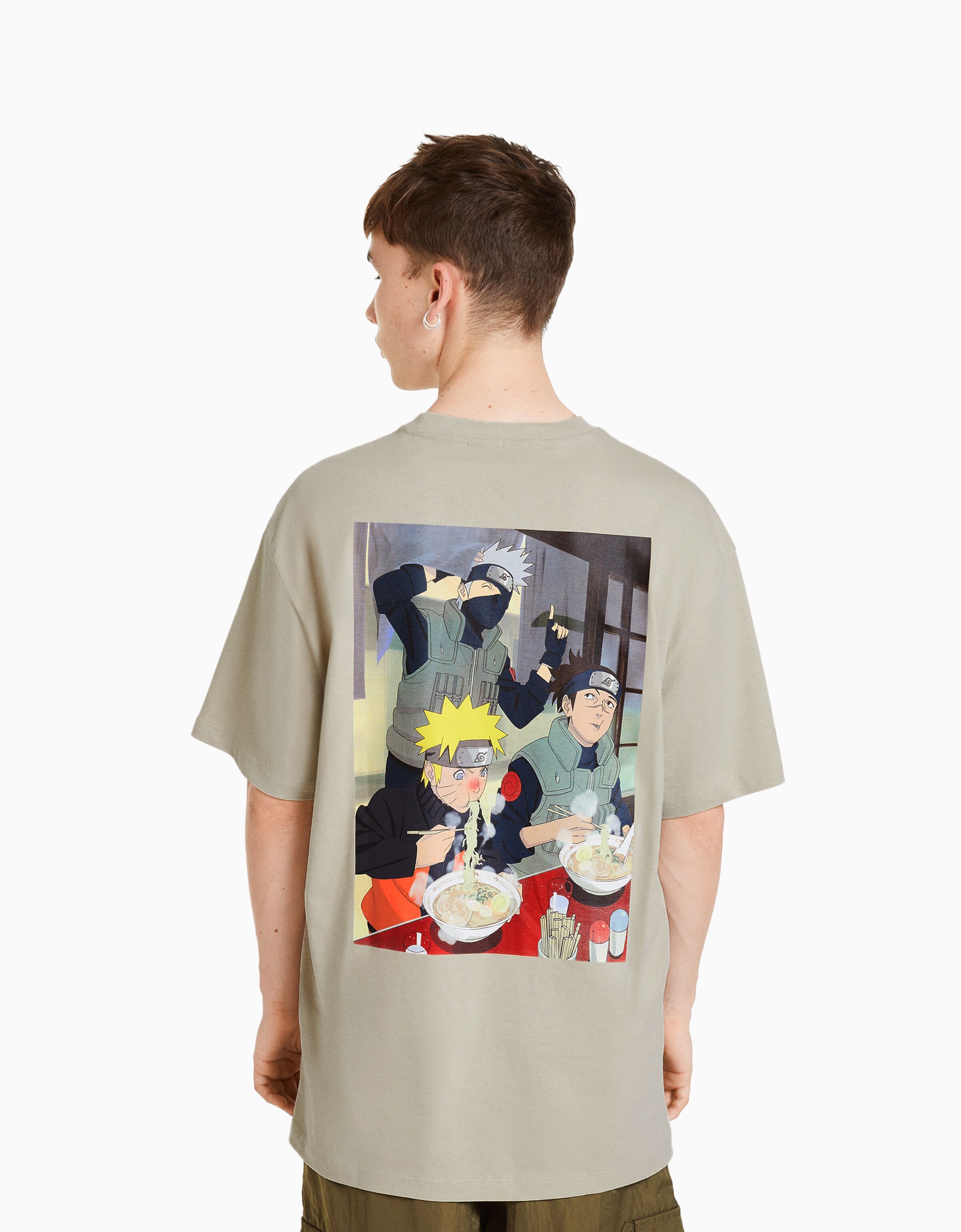 Camiseta Naruto manga corta boxy fit print
