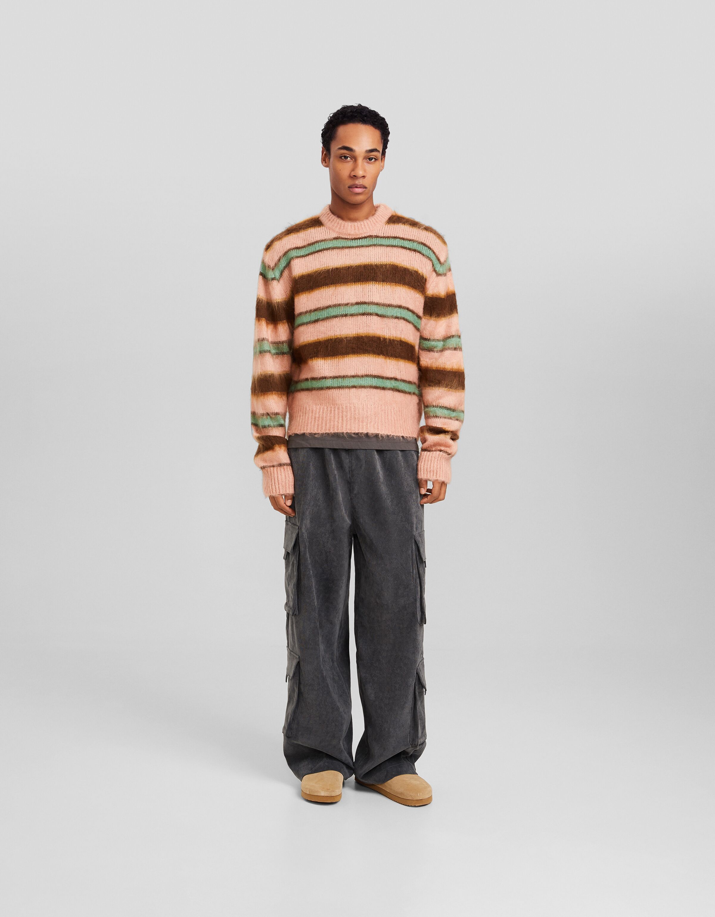 Pantalón multicargo chenilla