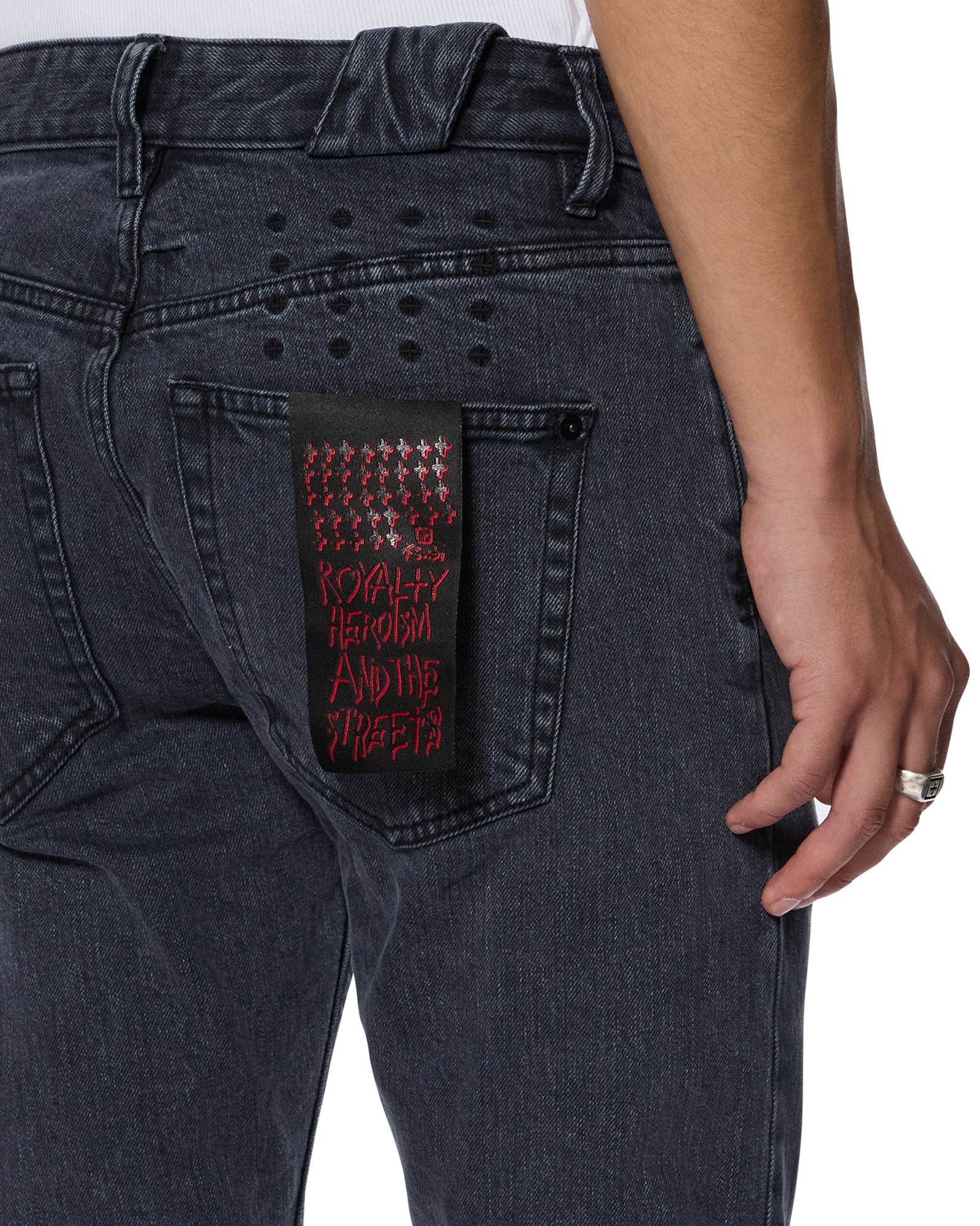 CHITCH SELVEDGE NY BLACK