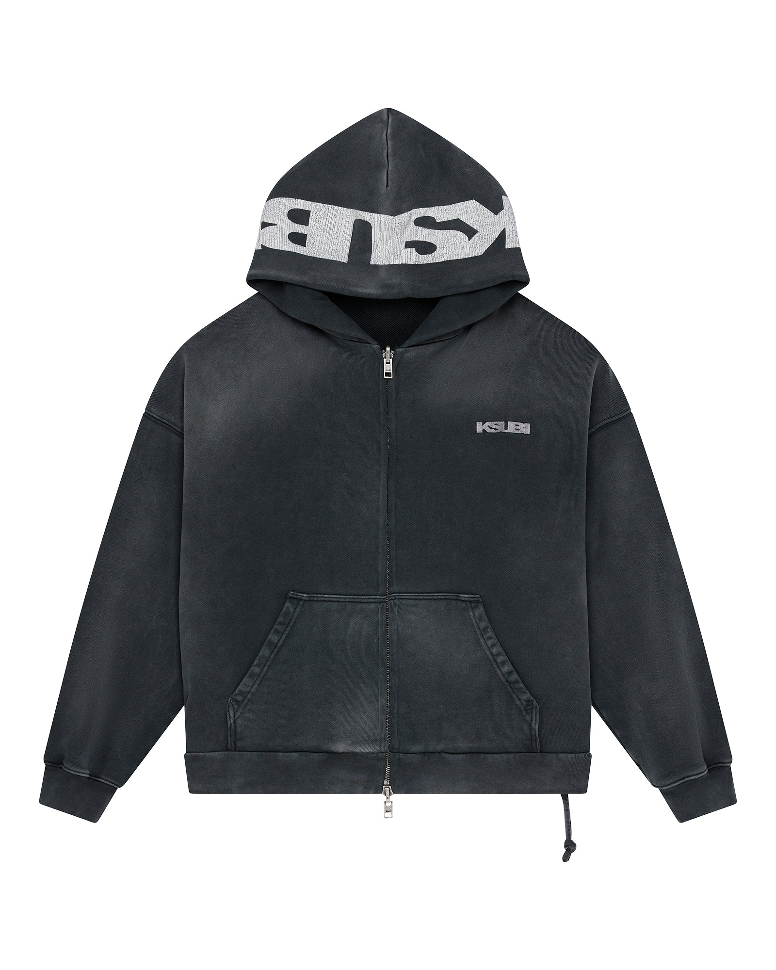 ACE EKCESS ZIP THRU HOODIE BLACK FADE