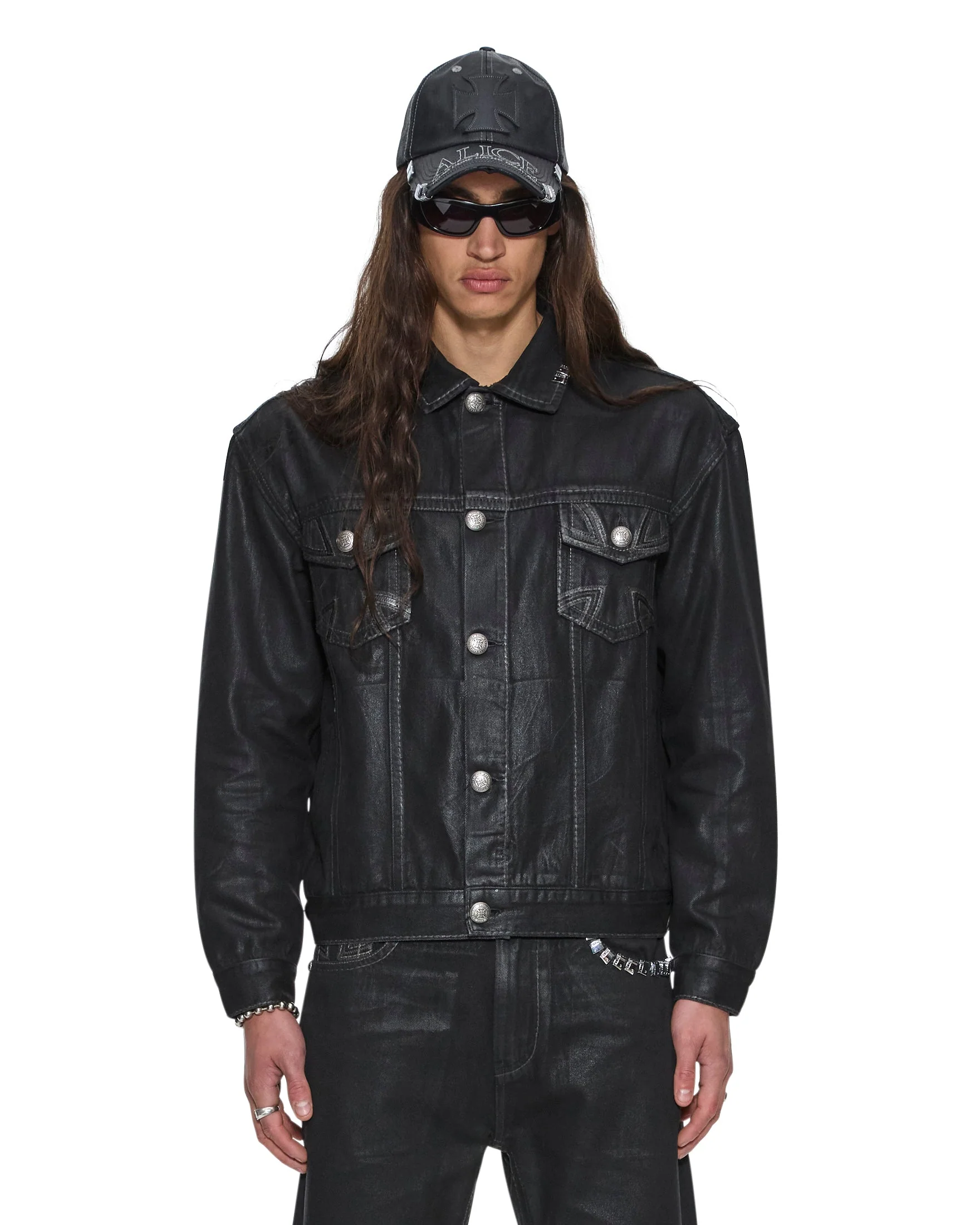 KSUBI X ALICE HOLLYWOOD OH G JACKET BLACK WAX