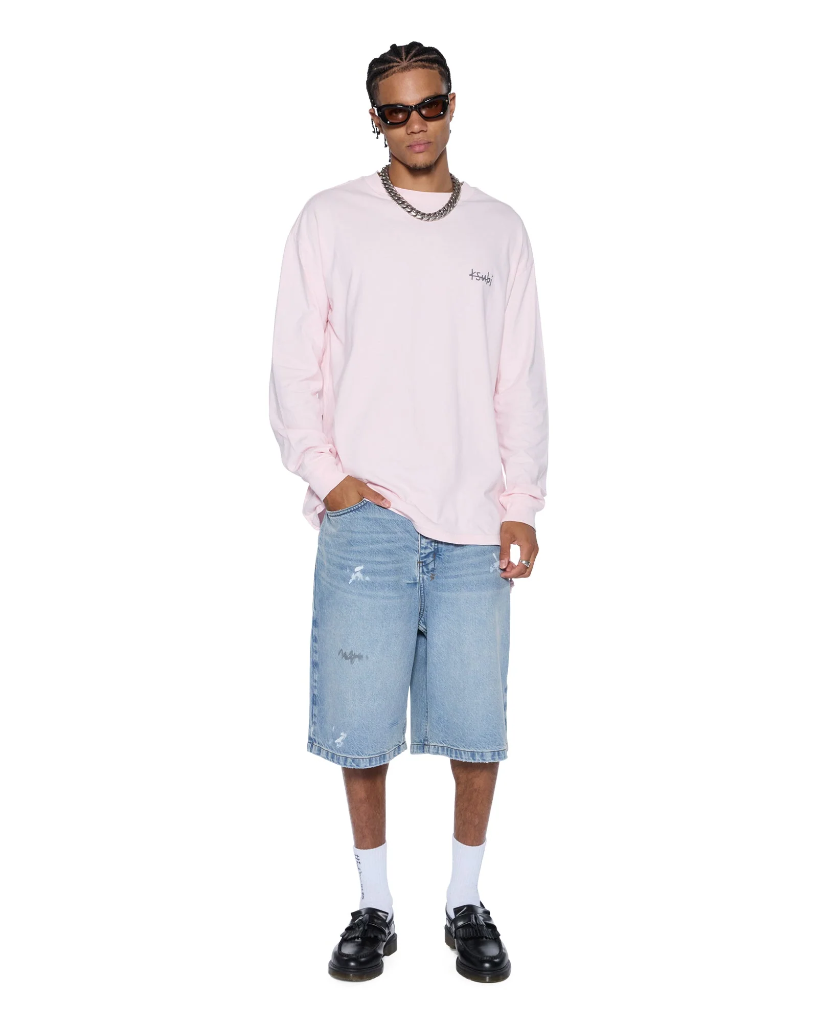 ALLDAY BIGGIE LS TEE ICE QUARTZ