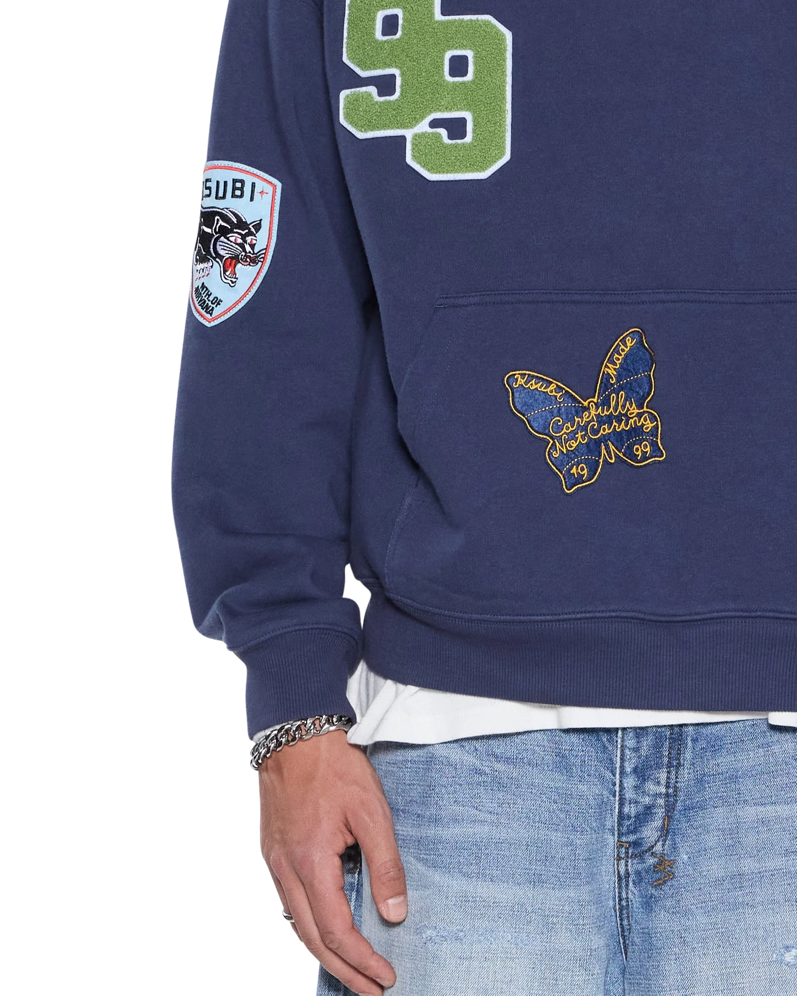 PATCHED EKCESS HOODIE NAVY