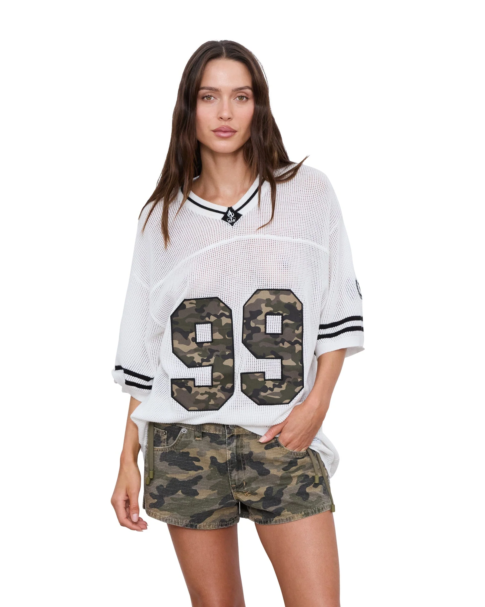DERBY BOYFRIEND SS JERSEY CAMO SHELL