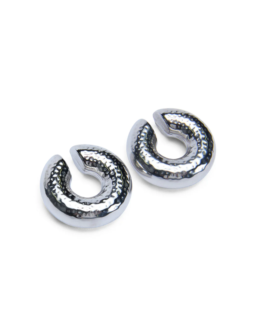 SILVER RIPPLE EAR CUFF