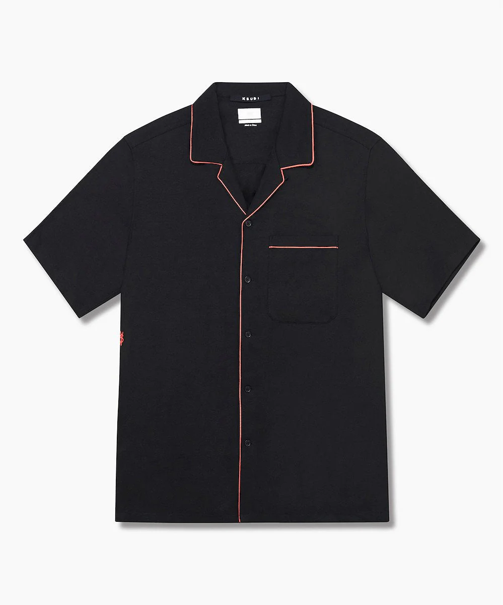 DOWNTOWN SS SHIRT BLACK RED