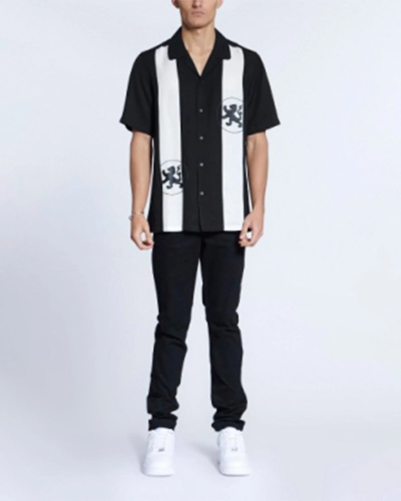 LION RESORT SS SHIRT PANELED