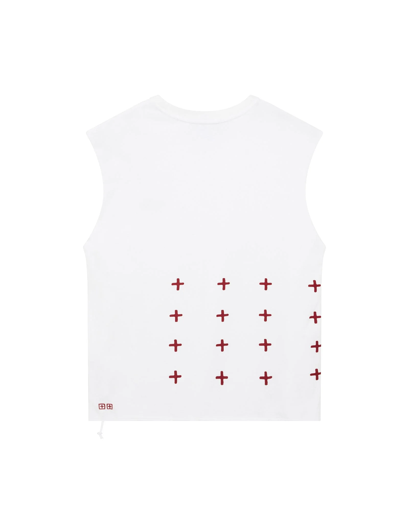 KINGDOM CUT OFF BIGGIE TEE WHITE