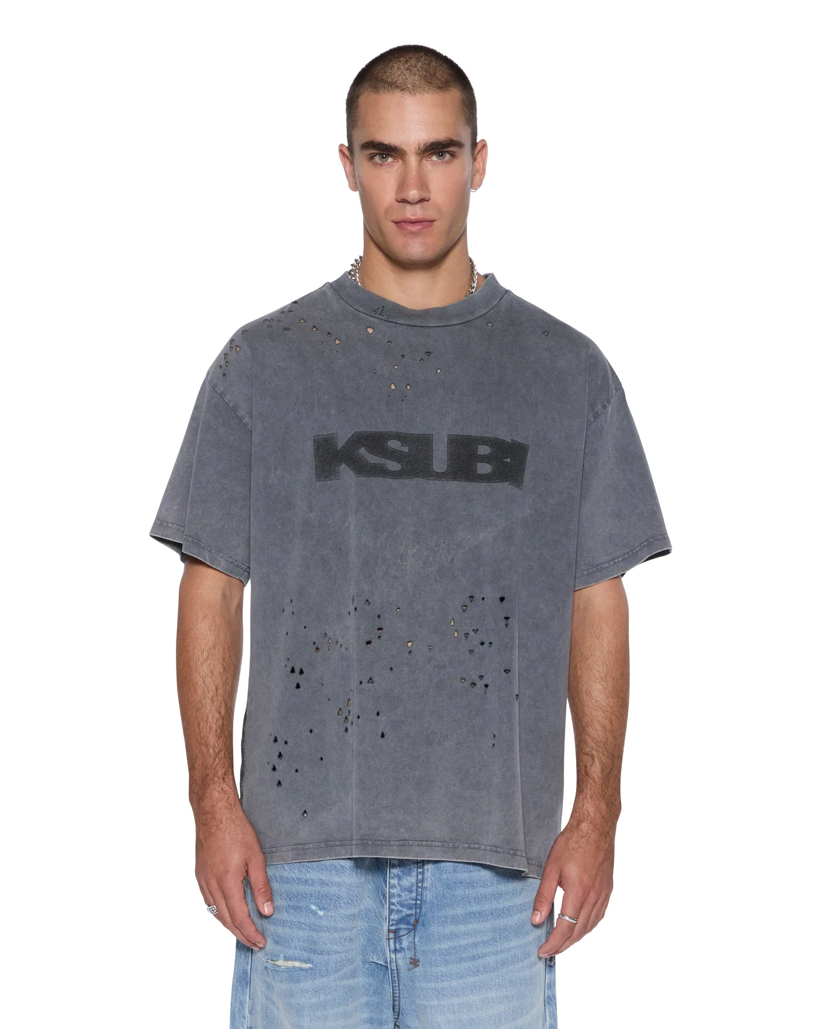 BLASTED EKCESS SS TEE RHINO