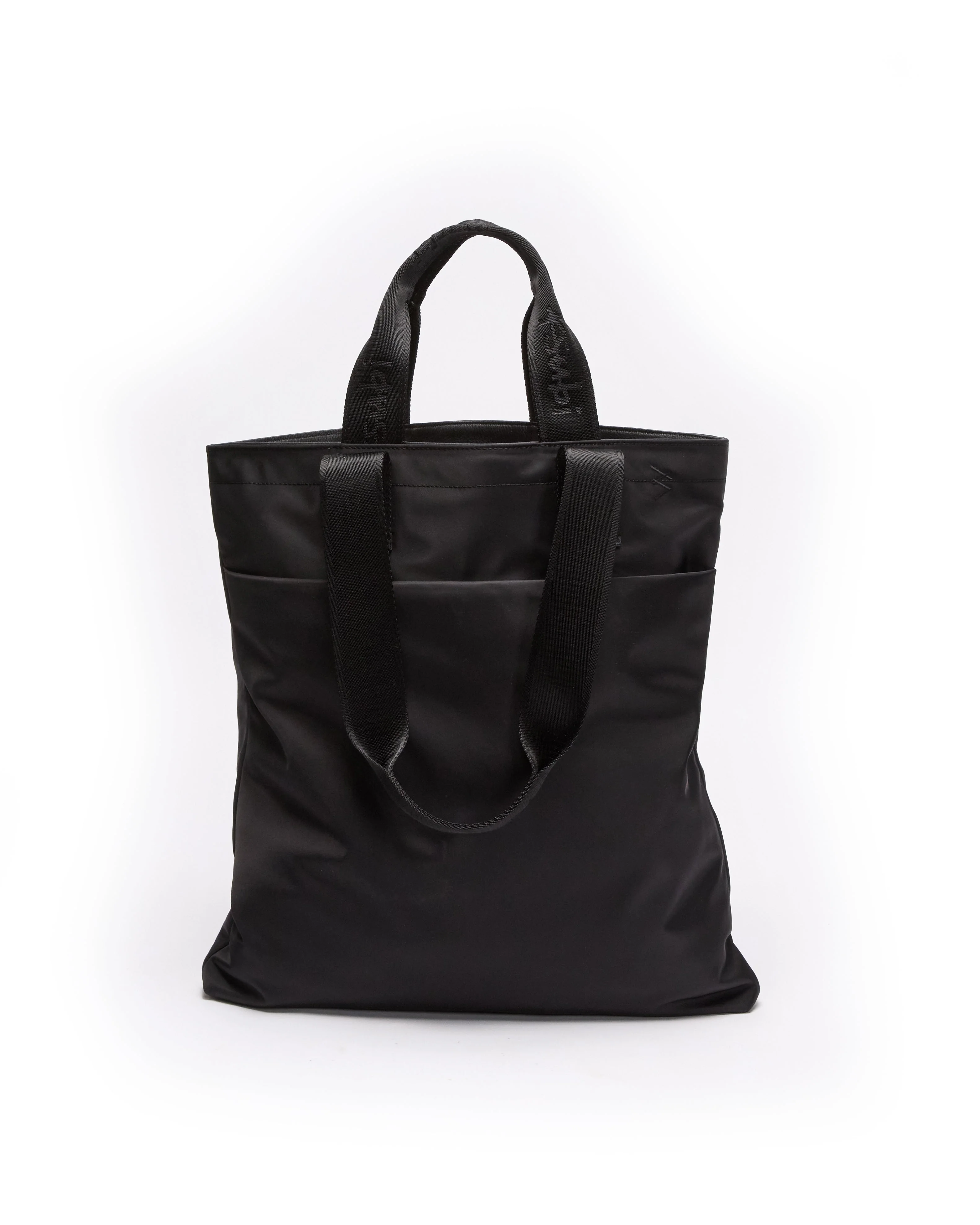 MADE IN HEAVEN NYLON LEATHER TOTE BLACK